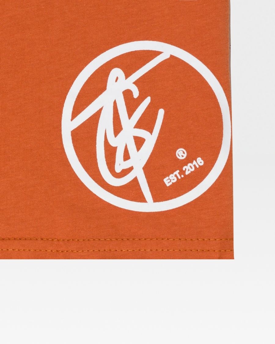 Houston Orange Sports T-Shirt for Men - Breathable & Comfortable Activewear for Running, Gym & Casual Wear