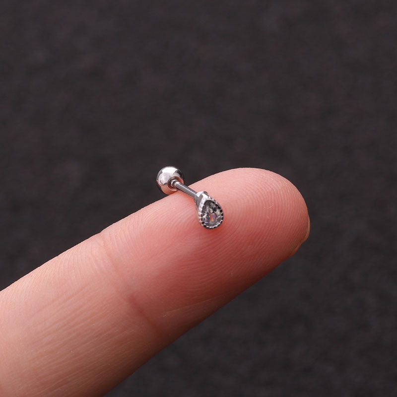 20G Heart Helix Stud Earrings for Upper Lobe Piercing - Hypoallergenic Surgical Steel Cartilage Jewelry - Perfect for Daily Wear, Parties & Gifts | HSPJ1937