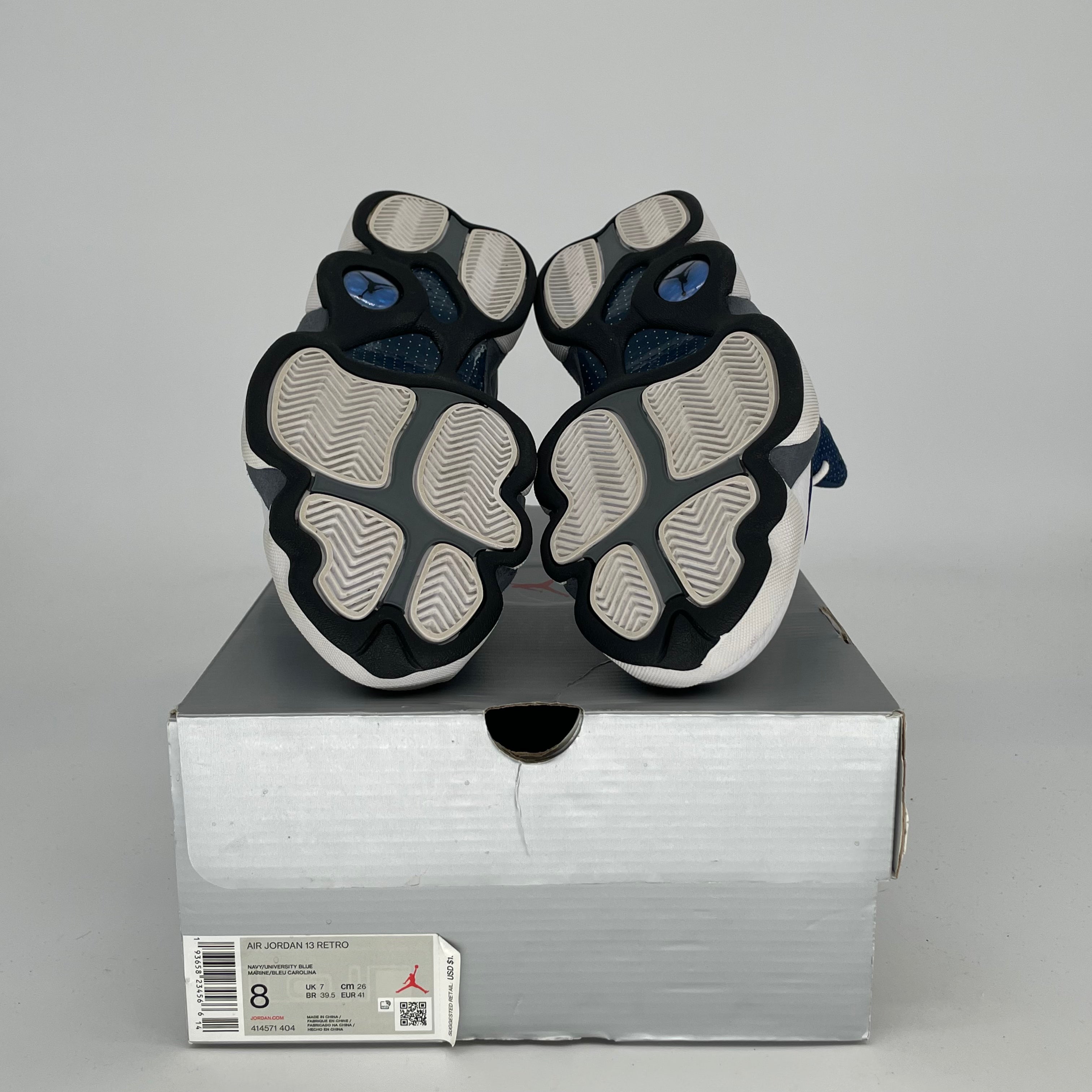 Original Air Jordan 13 Retro 'Flint' Basketball Shoes - Men's Size 8 / Women's Size 9.5W (Style Code 414571-404) - Perfect for Streetwear & Court Performance