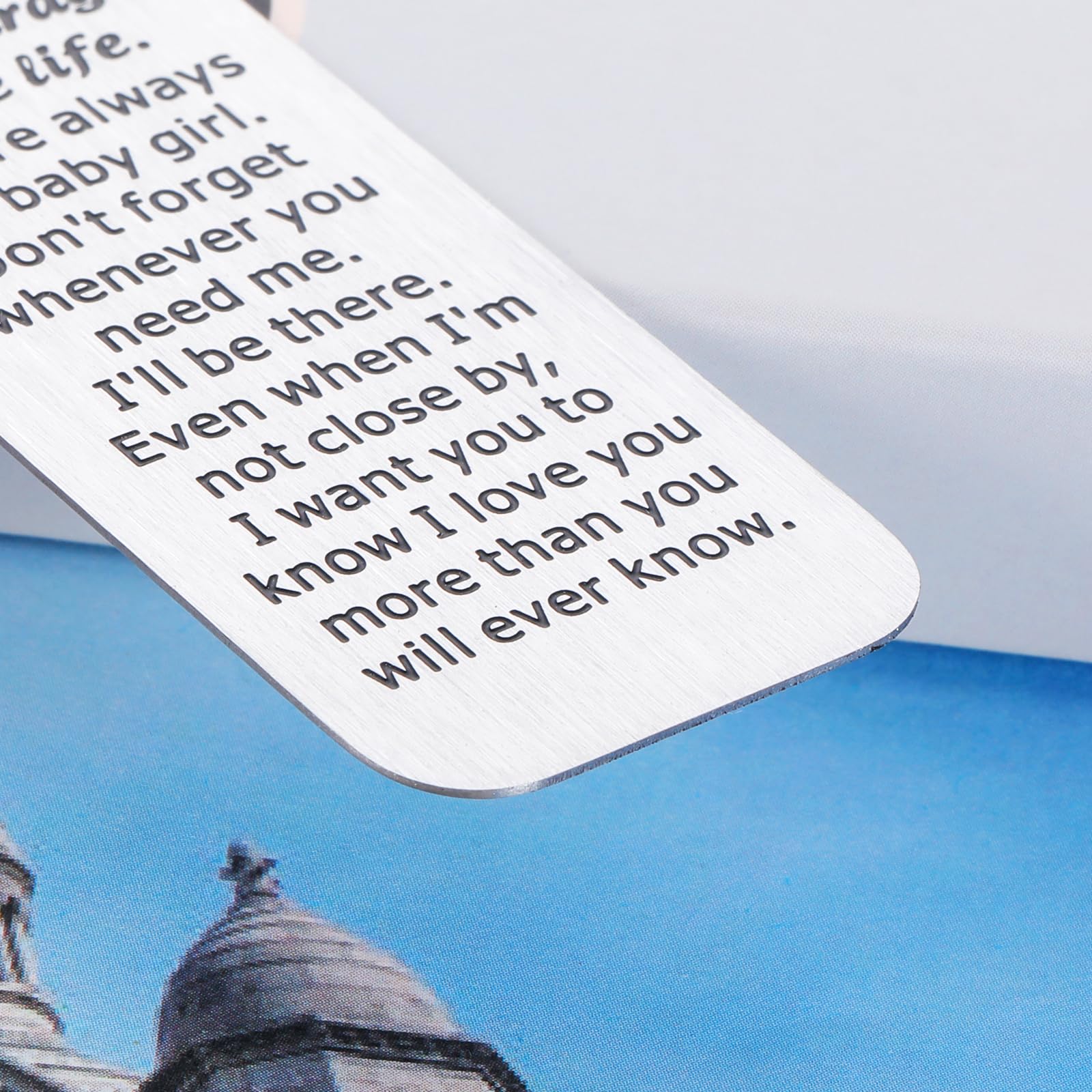 Inspirational Bookmark for Kids - Birthday Gift for Daughter, Stepdaughter & Teen Girls - Graduation & Back to School Present - Perfect for Reading, Book Lovers & Students