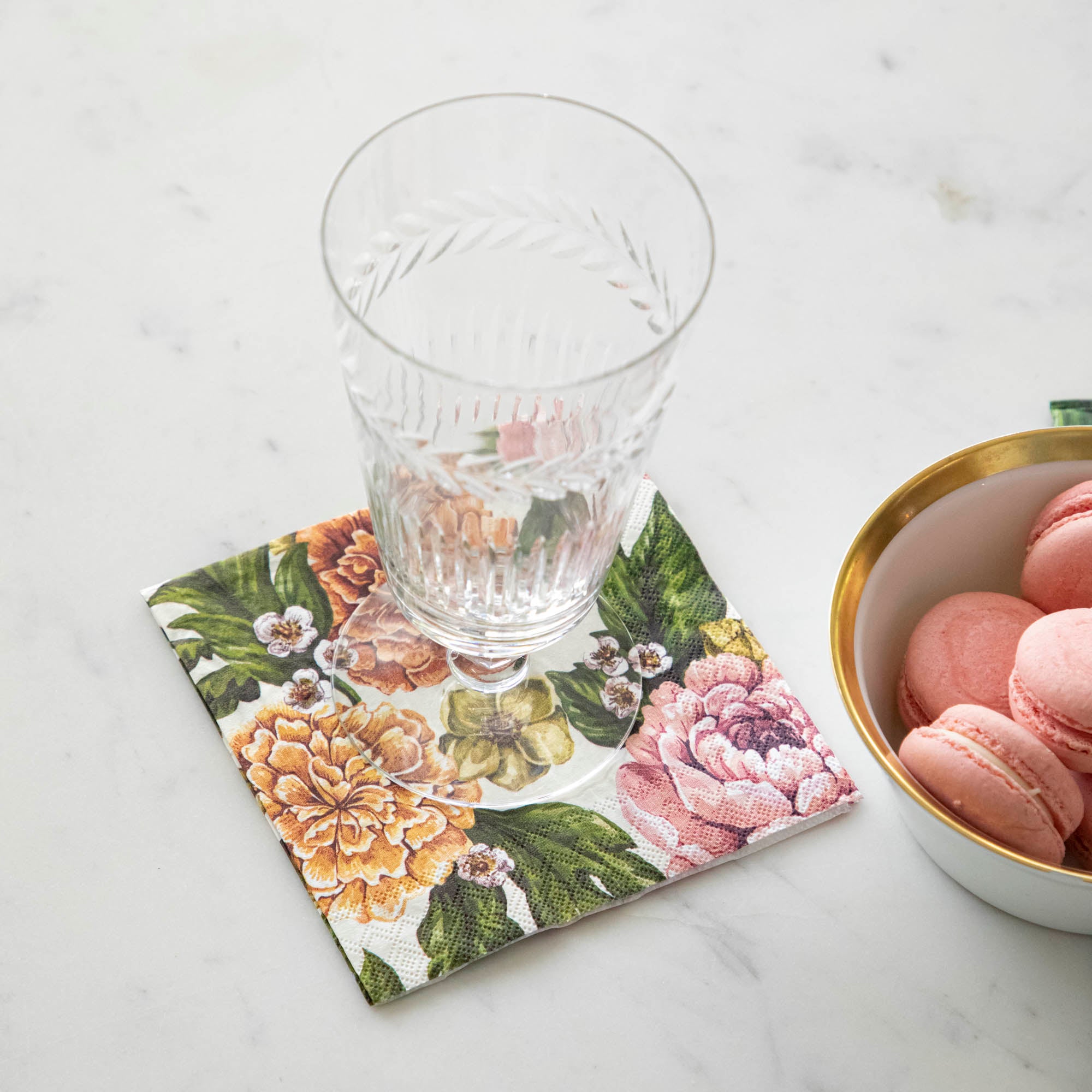 Premium Garden Derby Cocktail Napkins - 4.5
