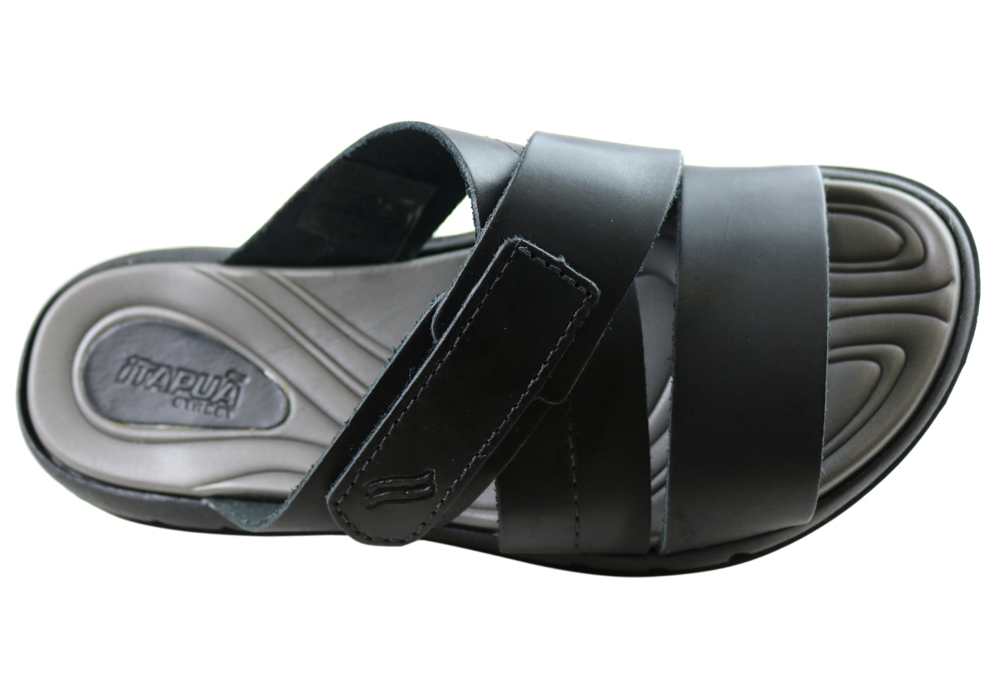 Premium Itapua Max Men's Leather Slides Sandals - Comfortable Brazilian-Made Footwear for Beach, Pool & Summer Relaxation