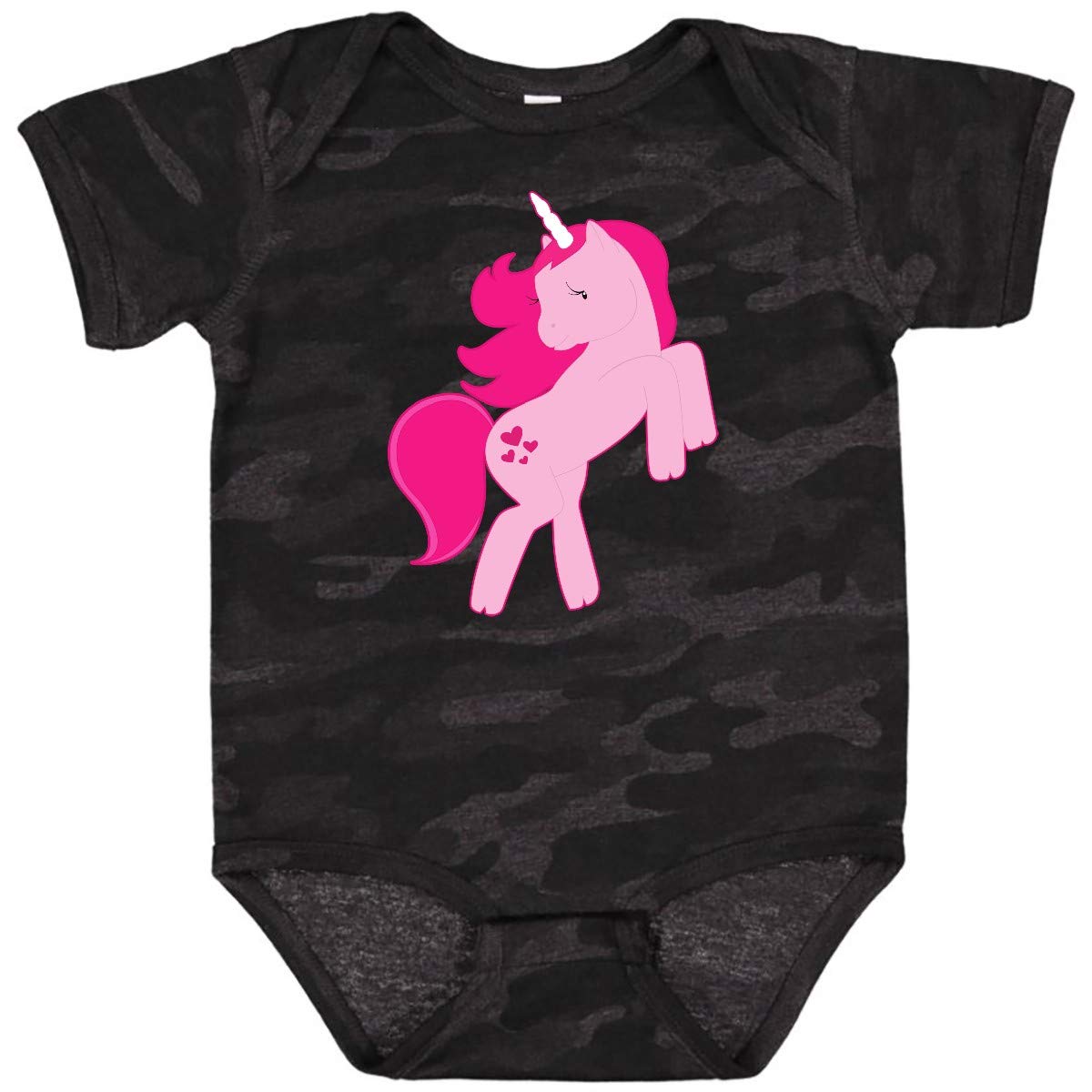 Inktastic Pink Unicorn Baby Bodysuit - Soft Cotton Onesie for Newborns & Infants - Cute Unicorn Graphic Tee for Baby Girls & Boys - Perfect for Birthdays, Photo Shoots & Everyday Wear