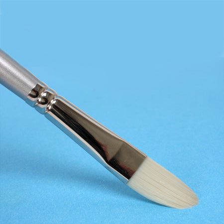 Artisan Water Mixable Oil Color Brush - Filbert Shape for Smooth Blending & Detail Work - Perfect for Canvas, Wood & DIY Art Projects