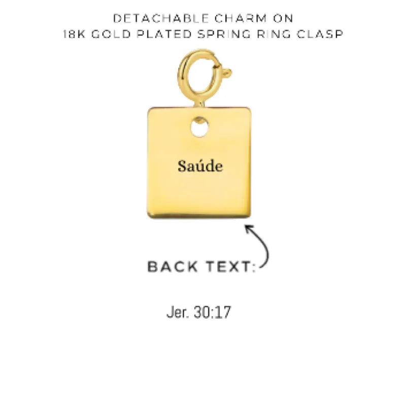Personalized Engraved Charms with Detachable Clasp - Custom Name Jewelry Gift for Women - Perfect for Necklaces, Bracelets & Keychains - $12.00