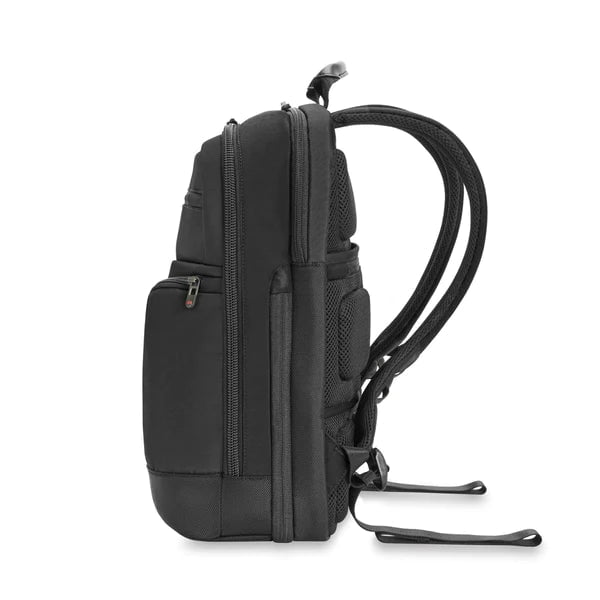 Briggs & Riley HTA Medium Slim Expandable Backpack for Business Travel & Commuting - Durable Carry-On Laptop Backpack with USB Charging Port