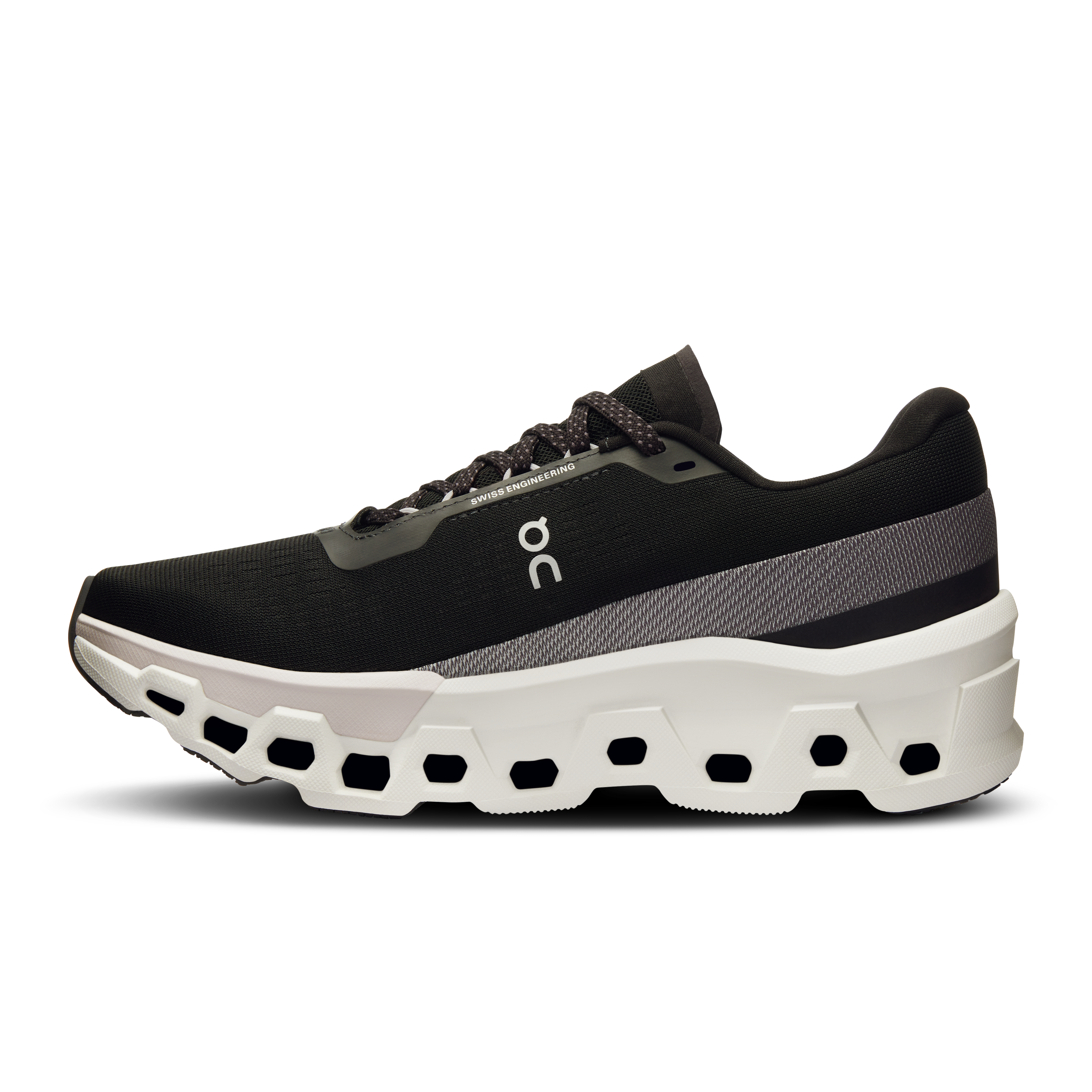 On Running Women's Cloudmonster 2 Running Shoes - Black/Frost - Lightweight Cushioned Sneakers for Road Running, Jogging & Gym Workouts