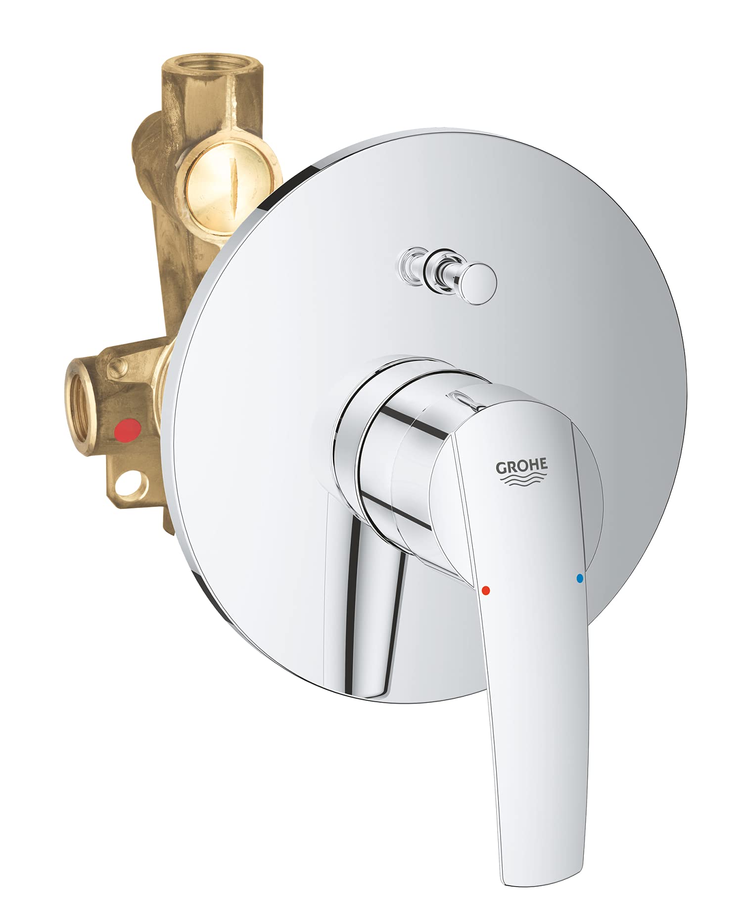 Grohe Start Bath Fitting with In-Wall Body - Automatic Bath/Shower Diverter Valve (Model 23558001) - Perfect for Modern Bathroom Renovations & Spa-Like Shower Experiences