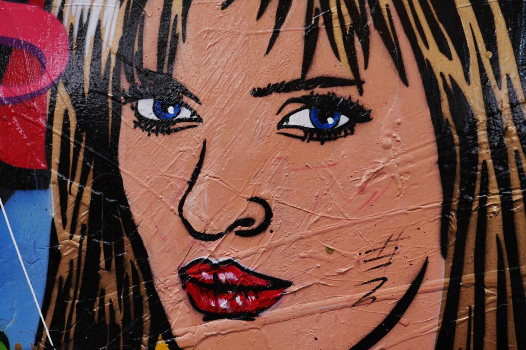 Kill Bill Volume 1 The Bride Textured Urban Pop Art Canvas Painting - 74.8x39.4 Inches - Perfect for Movie Themed Home Decor & Man Cave Wall Art