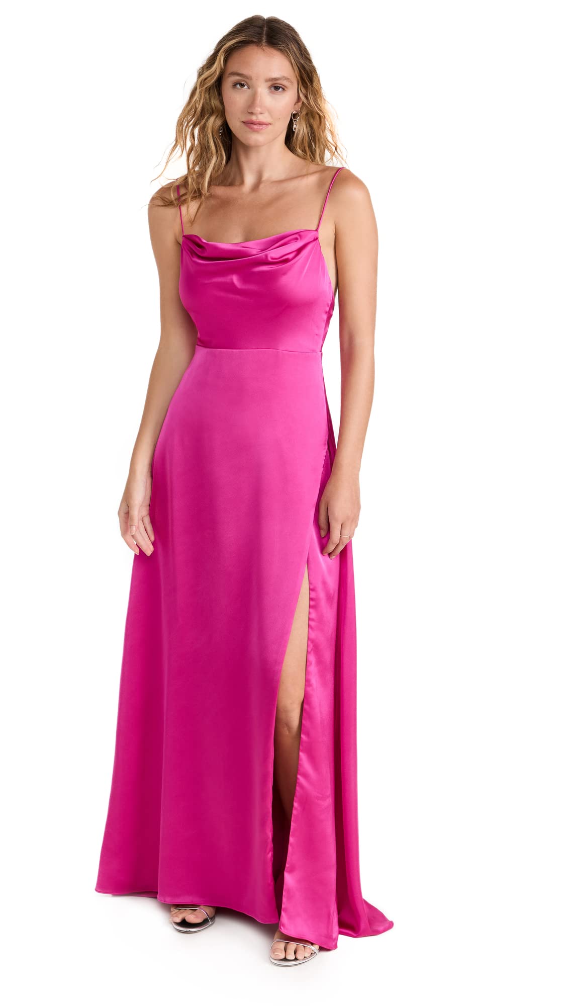 Fame and Partners Women's The Rosabel Dress - Elegant Floral Midi Dress for Weddings, Parties & Special Occasions | Perfect for Bridesmaids, Cocktail Events & Date Nights