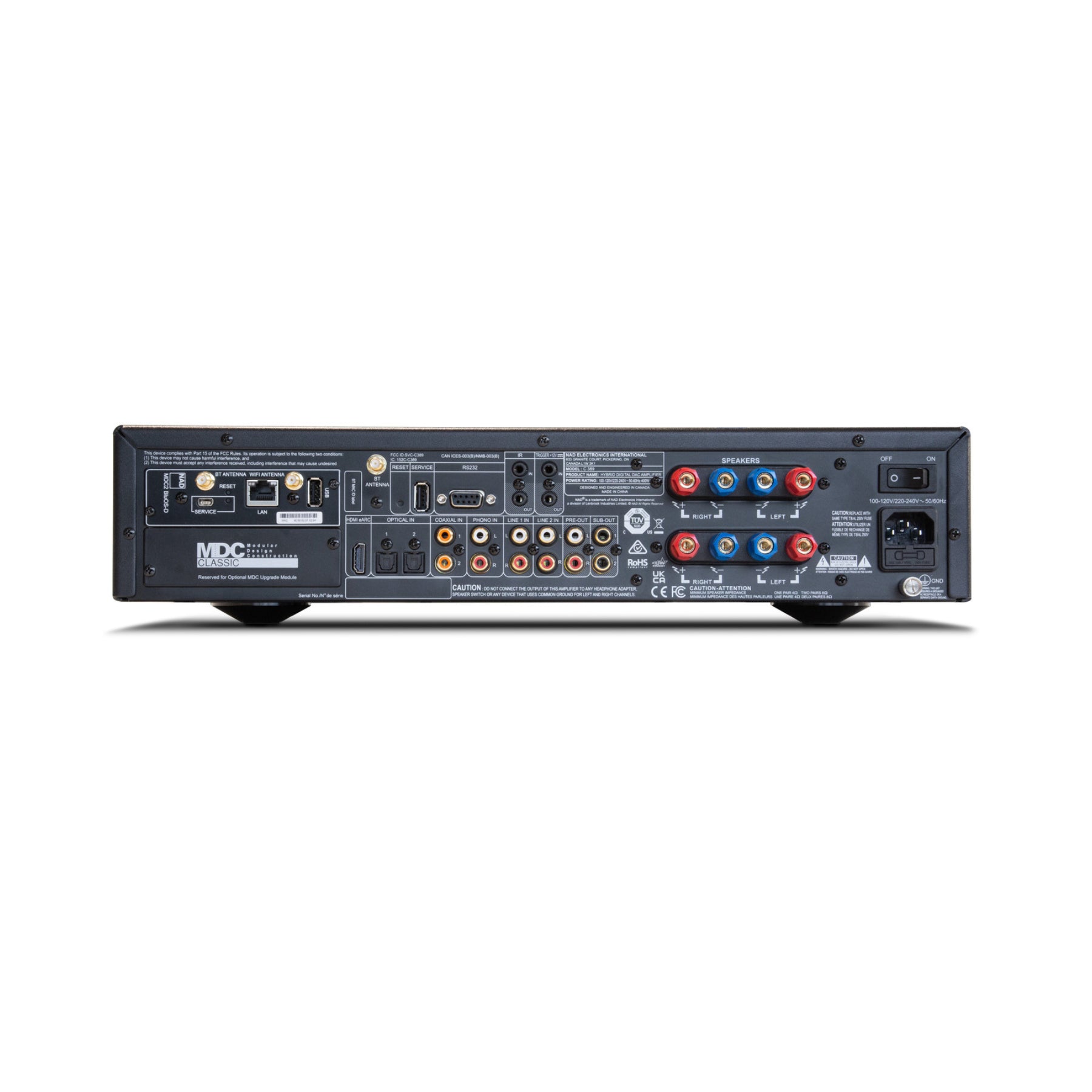 NAD C 389 Integrated Amplifier with Bluesound NODE Wireless Hi-Fi Music Streamer - Premium Audio Bundle for Home Theater & Stereo System
