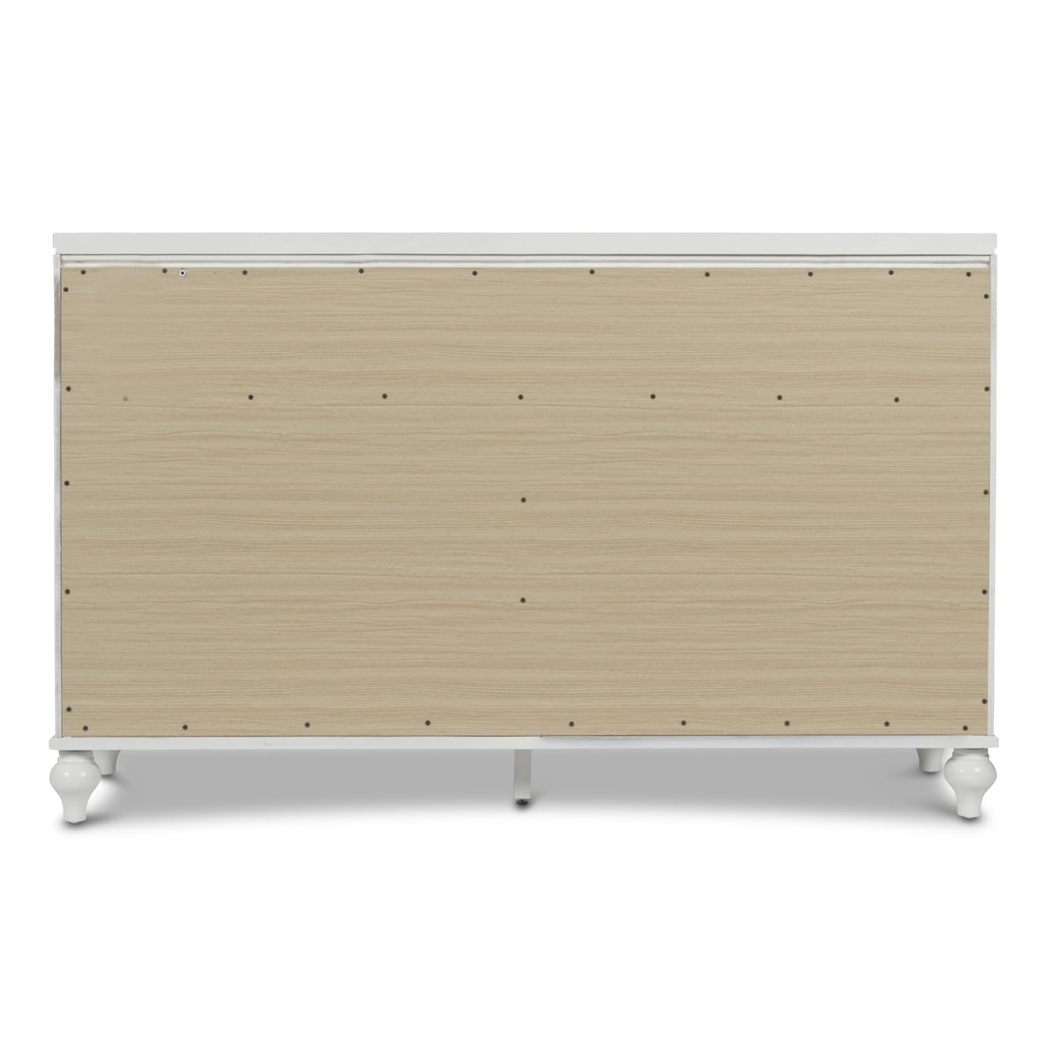 Valentino White Classic Dresser - Modern Bedroom Furniture for Home Decor & Storage | Perfect for Bedroom, Living Room, or Office