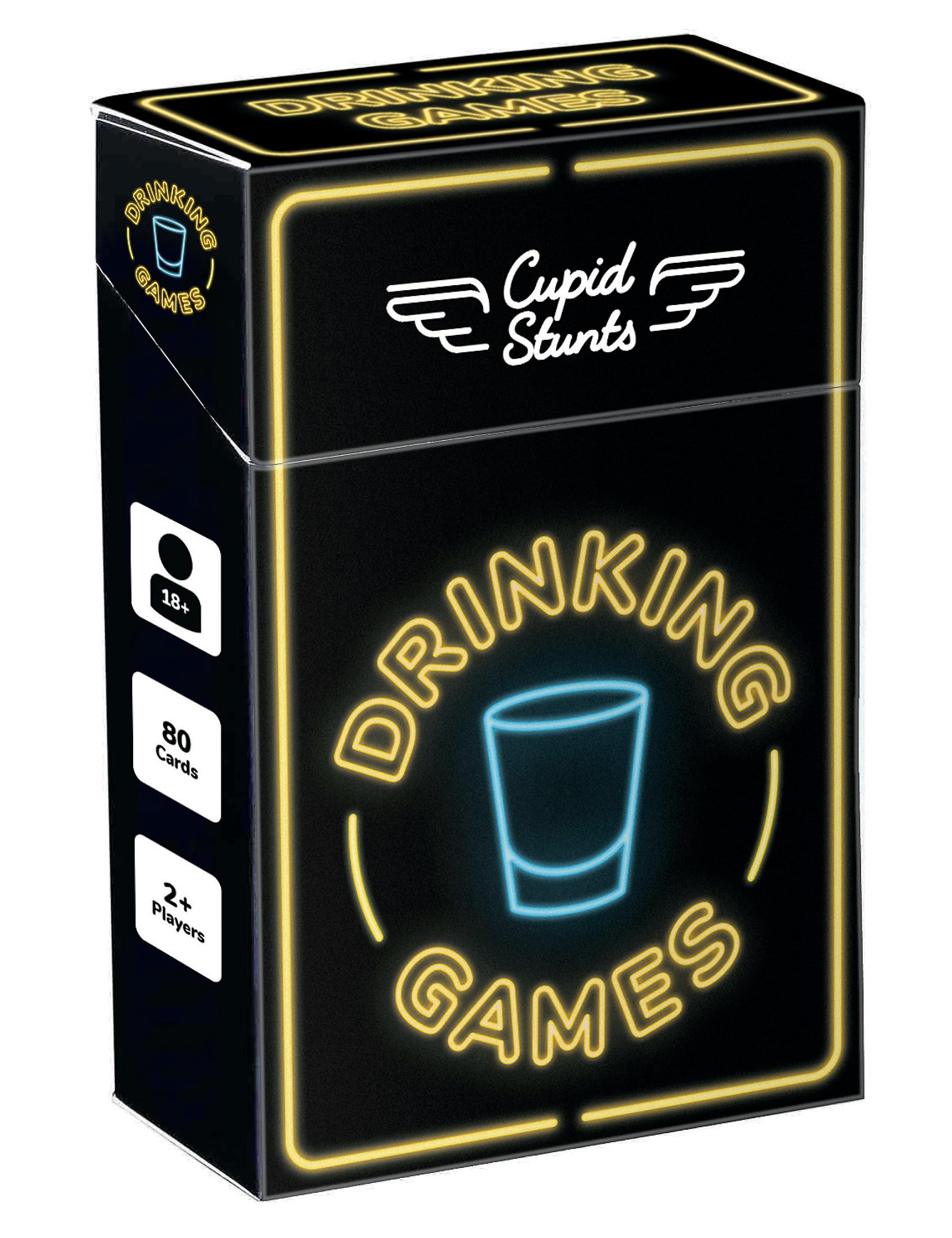 Cupid Stunt Drinking Game Cards - 70+ Fun Party Games & Dares for Adults | Perfect for Bachelor Parties, Girls Night Out & College Gatherings