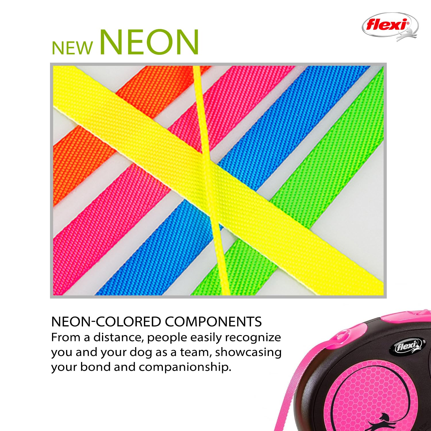 Flexi Neon Pink Glow in the Dark Tape - 5m/16.4ft Adhesive Reflective Stripe for DIY Crafts, Party Decor, Bike Safety, Night Visibility & Home Organization