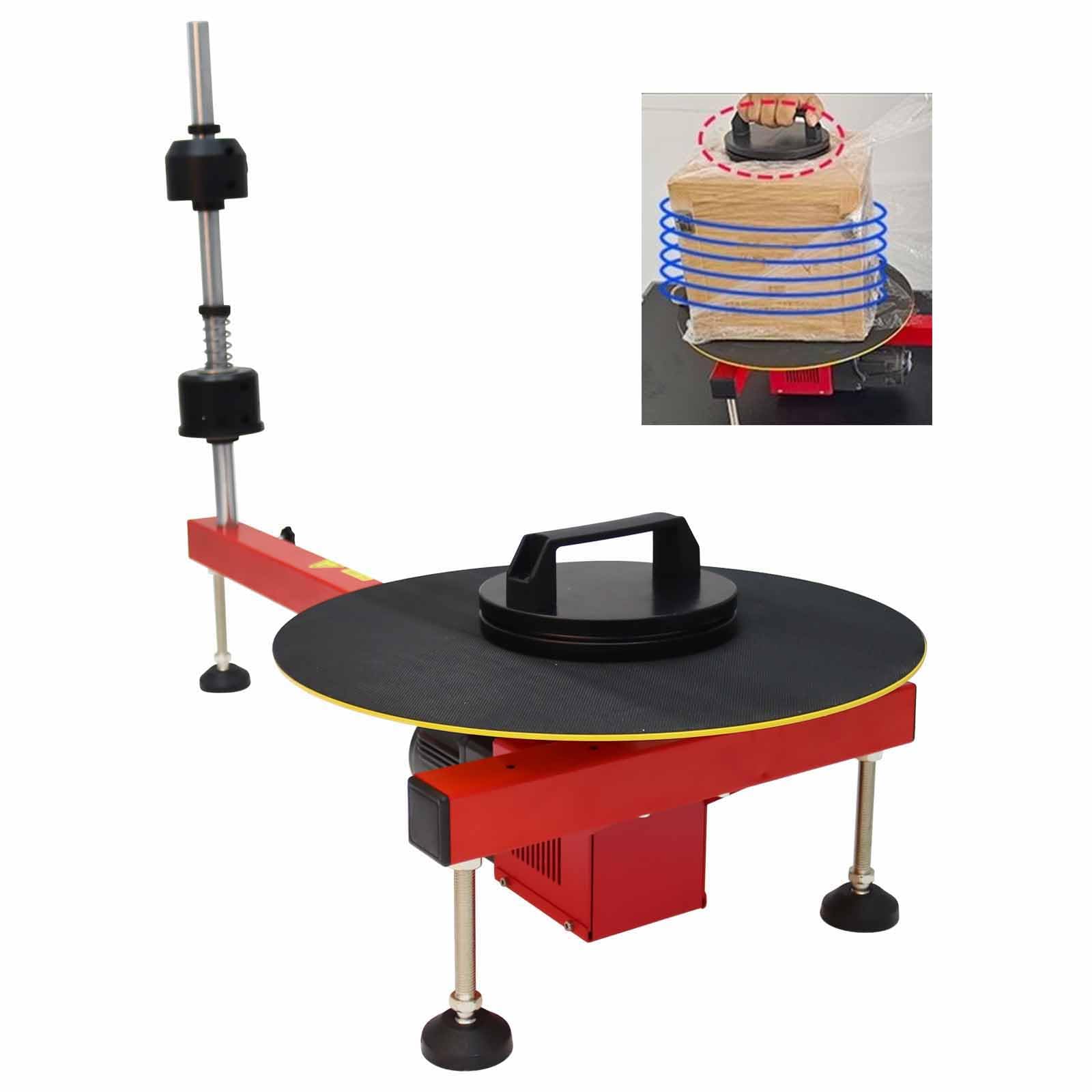 INTSUPERMAI Electric Pallet Stretch Wrapping Machine - 220V Industrial Film Dispenser for Secure Packaging | Ideal for Warehouse, Logistics & Shipping