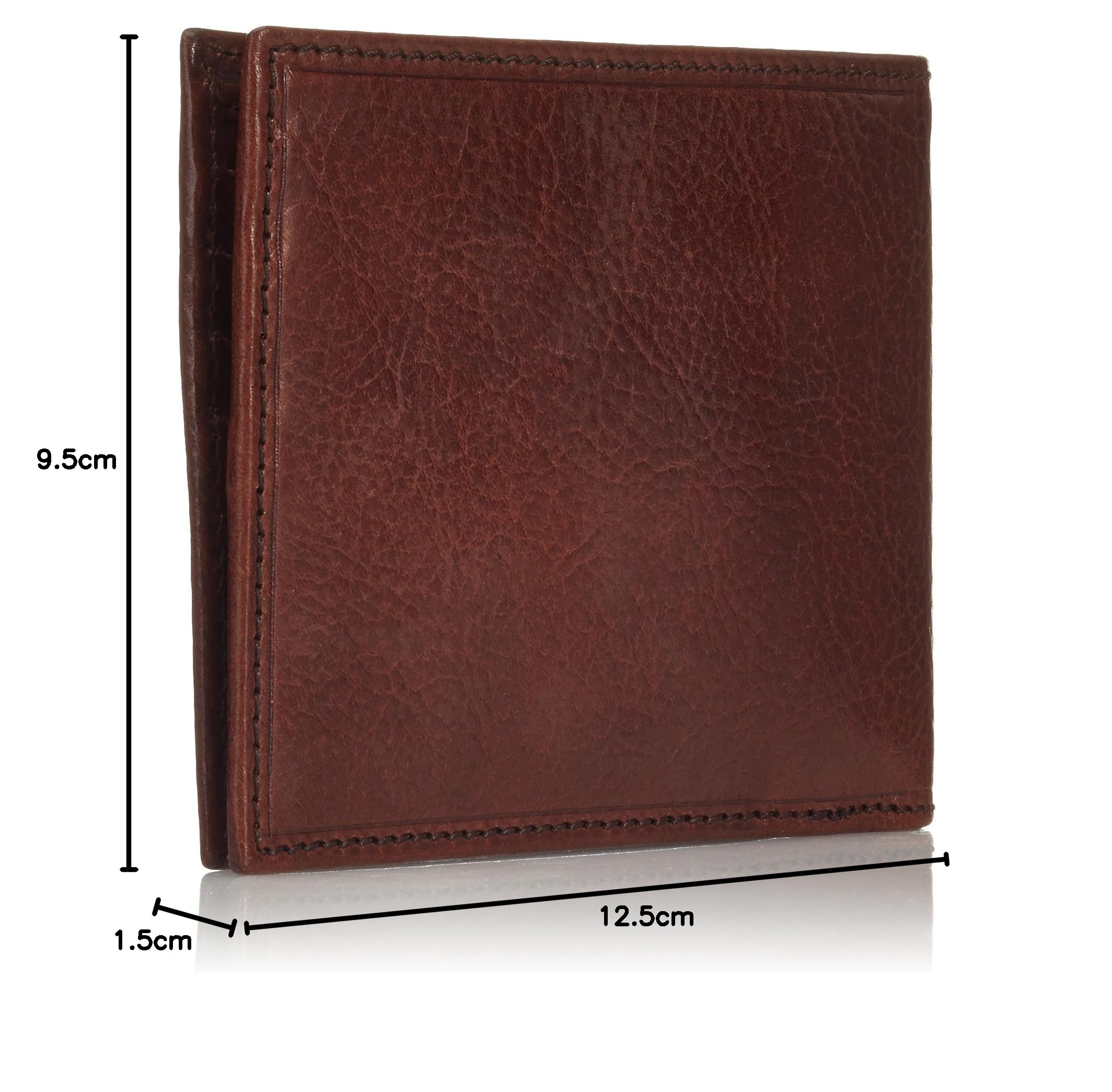 The Bridge Genuine Leather Wallet for Men - Slim Bifold RFID Blocking Wallet with Money Clip - Perfect for Everyday Use, Travel & Business