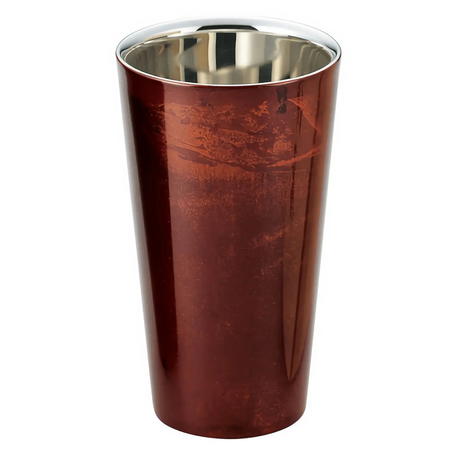 Asahi Premium Stainless Steel Double Wall Insulated Beer Glass - 250ml (8.5oz) - Keeps Drinks Cold for Hours - Perfect for Iced Beer, Cocktails & Outdoor Parties