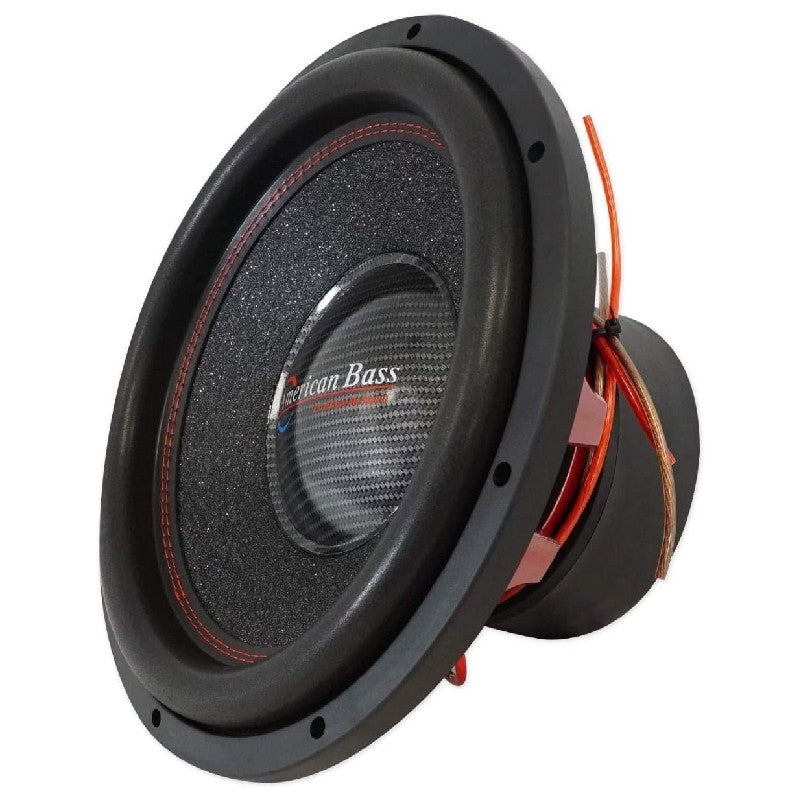 American Bass HAWK1544 Heavy Duty Die Cast Subwoofer Basket with Metal Red Finish & Kevlar Fiber - Premium Car Audio Upgrade for Trucks, SUVs and Custom Sound Systems