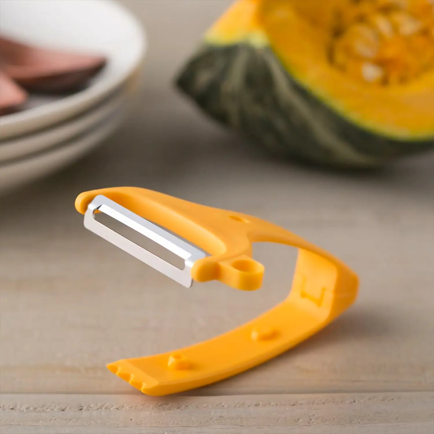 Premium Stainless Steel Vegetable Peeler for Pumpkin, Carrot, Potato - Ergonomic Kitchen Tool for Easy Peeling & Slicing - Perfect for Cooking, Baking & Meal Prep