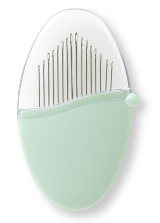 John James Pebbles Assorted Sharps Hand Needles - Peppermint Green Case | Premium Sewing Needles for Embroidery, Quilting & Crafting | Perfect for DIY Projects, Fabric Arts & Needlework