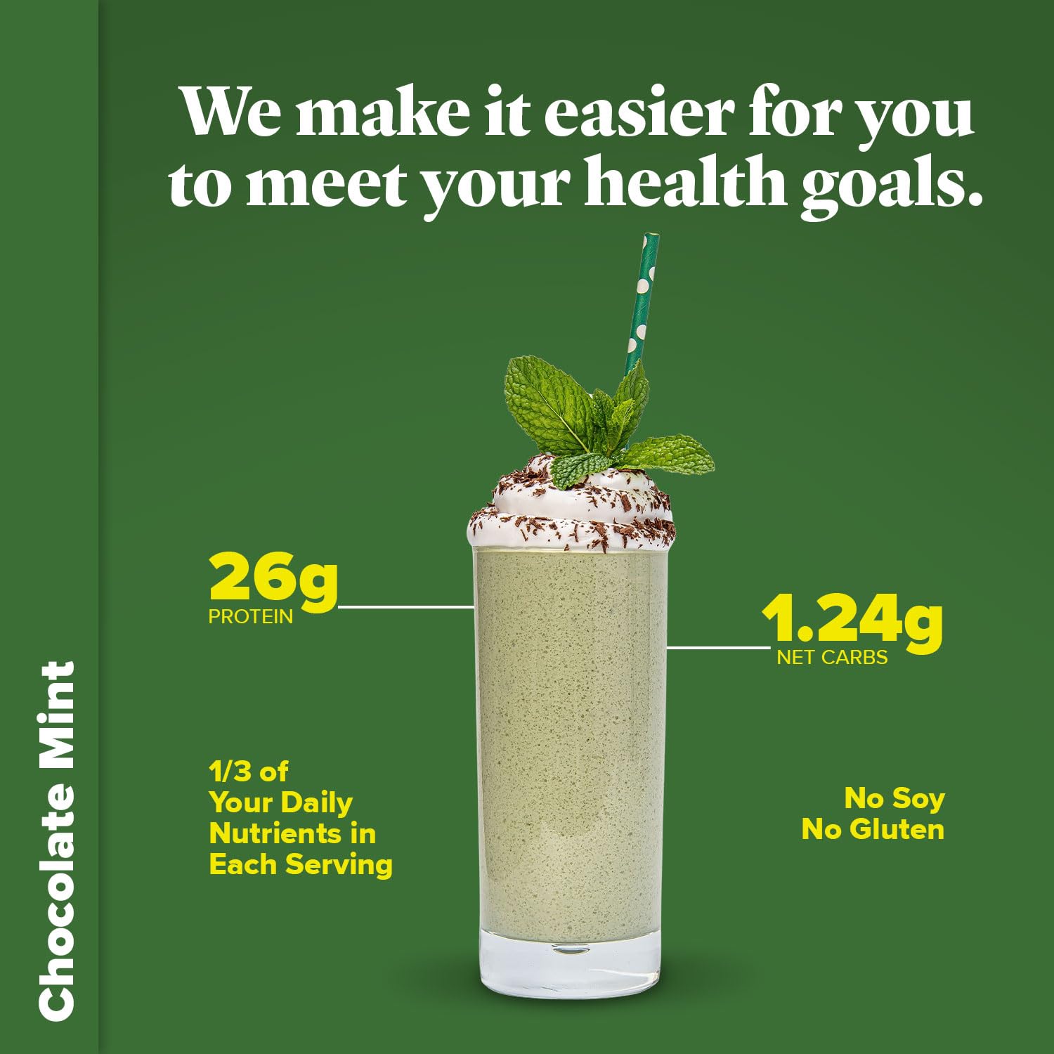 Keto Chow Chocolate Mint Meal Replacement Shake - Nutritionally Complete Low Carb Keto Powder for Weight Loss | 21 Meal Bulk Pack | Perfect for Breakfast, Workout Recovery & On-the-Go Nutrition