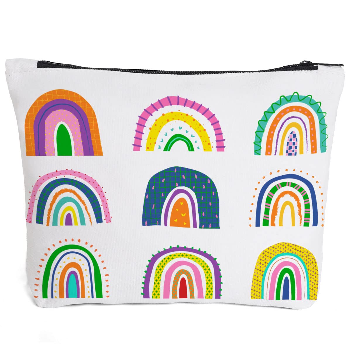 Inspiring Travel Makeup Bag for Women - Rainbow Cosmetic & Toiletry Organizer - Perfect Birthday Gift for Her, Daughter, Granddaughter - Ideal for Travel, Gym & Daily Beauty Essentials