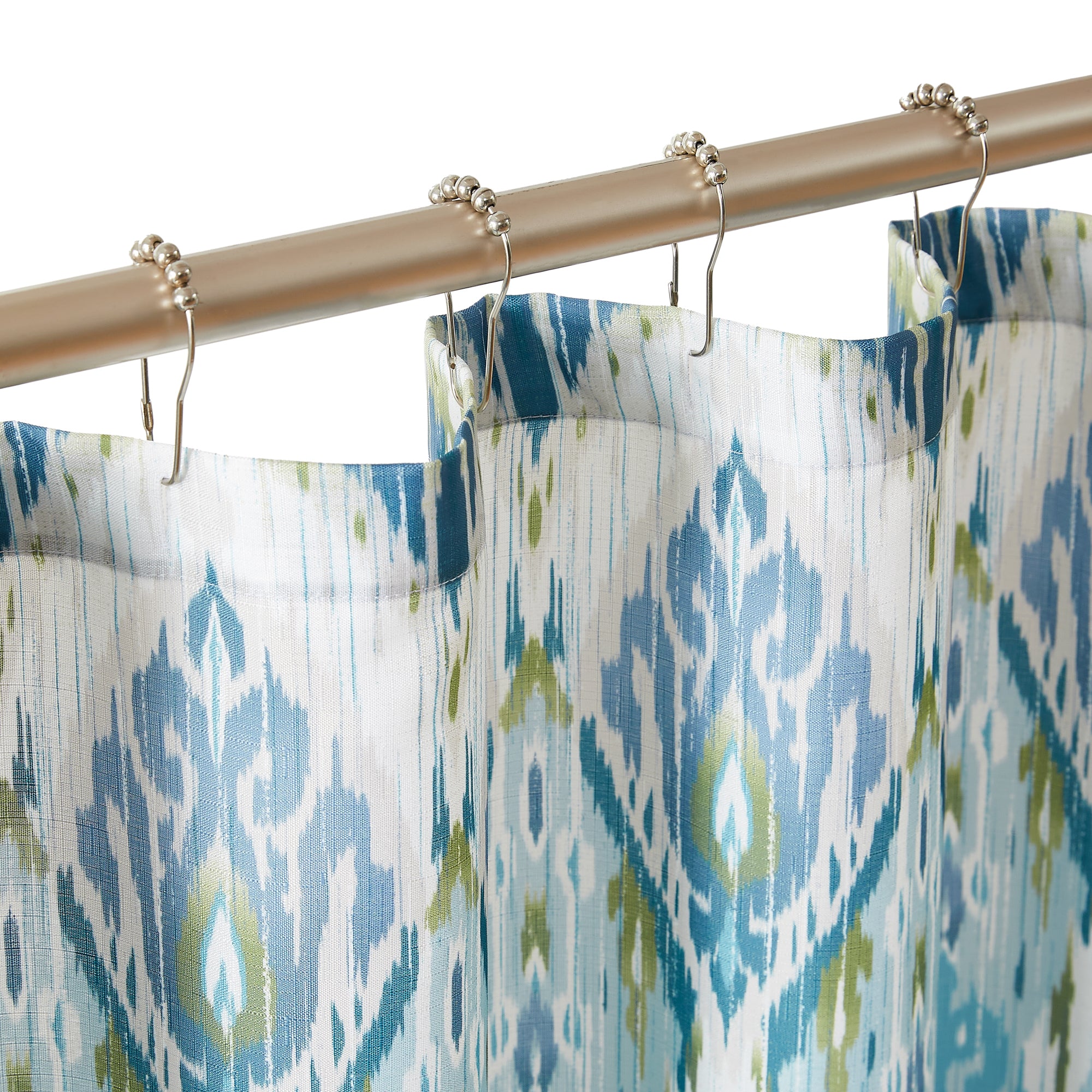 Stylish Ikat Drops Shower Curtain - Waterproof Bathroom Decor for Modern Homes - Perfect for Bathrooms, Guest Rooms & Spa Retreats