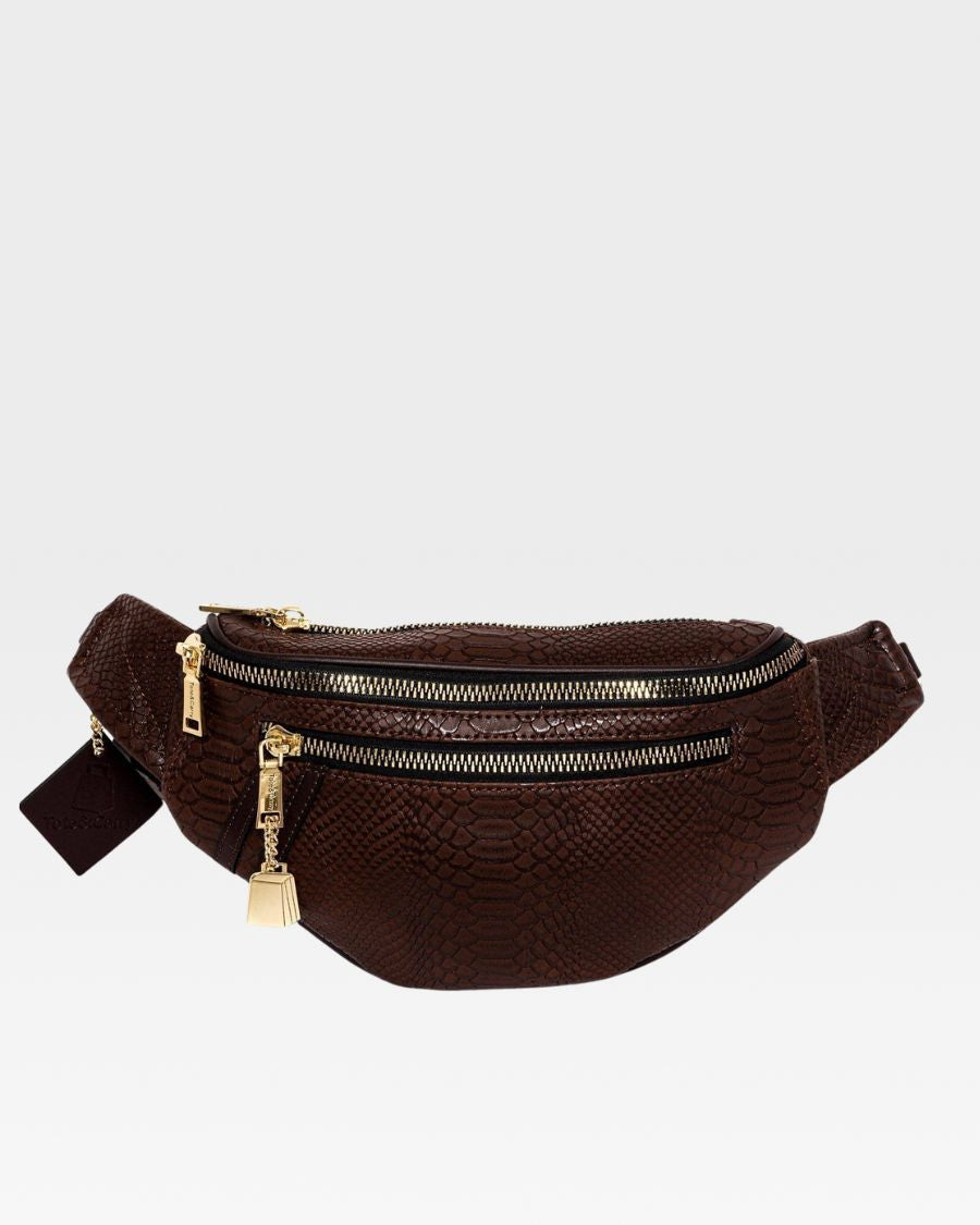 Apollo 1 Fanny Pack in Chocolate Brown - Water-Resistant Waist Bag for Hiking, Travel & Outdoor Adventures
