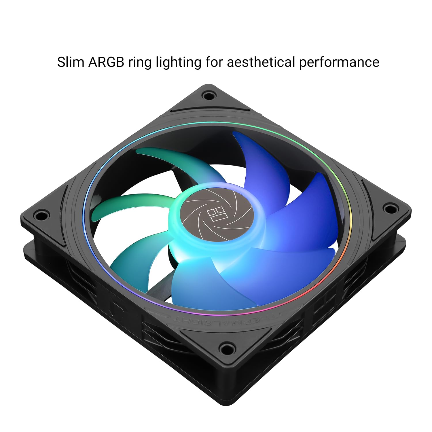Thermalright TL-S12-S X3 120mm ARGB PWM CPU Cooler Fan - High Performance 1500RPM Silent PC Cooling Fan with RGB Lighting for Gaming PC, Workstation & Home Computer Builds - Black (TL-S12-S X3)