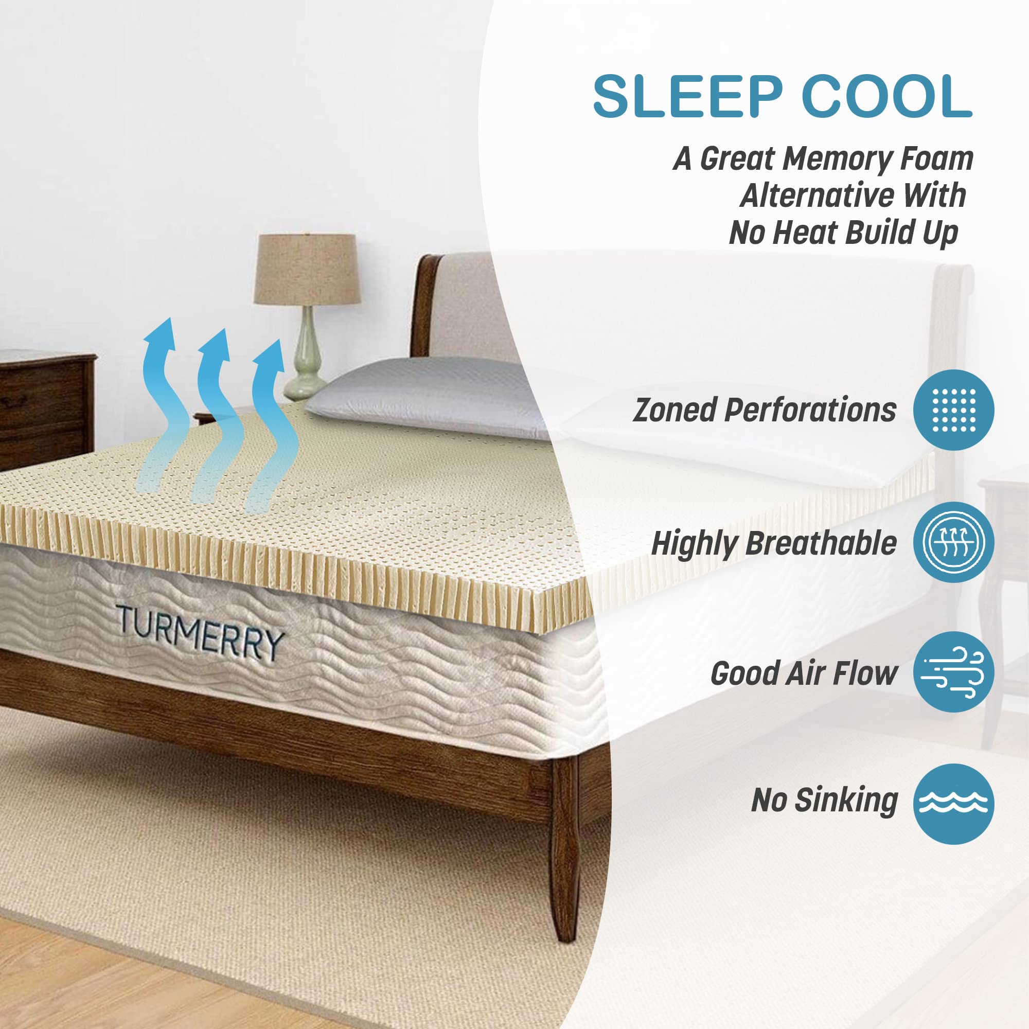 Organic Latex Mattress Topper Full Size - 2