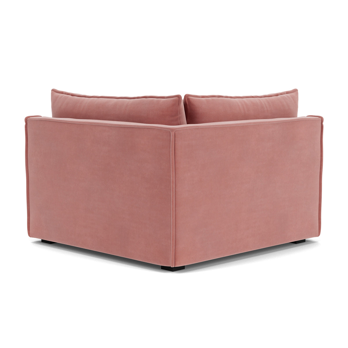 Daphne Velvet Left Corner Modular Sofa - 1 Seater, Modern Living Room Furniture for Small Spaces, Apartments & Cozy Home Decor
