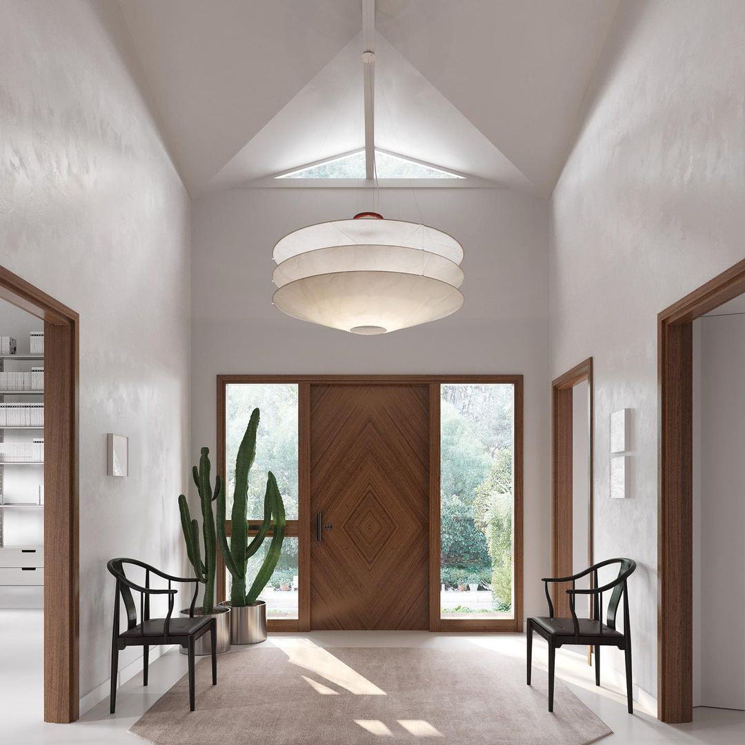 Modern Floating Pendant Lamp - Adjustable Hanging Light Fixture for Living Room, Bedroom, Dining Room - Perfect for Home Decor, Indoor Lighting, and Creating Ambient Atmosphere