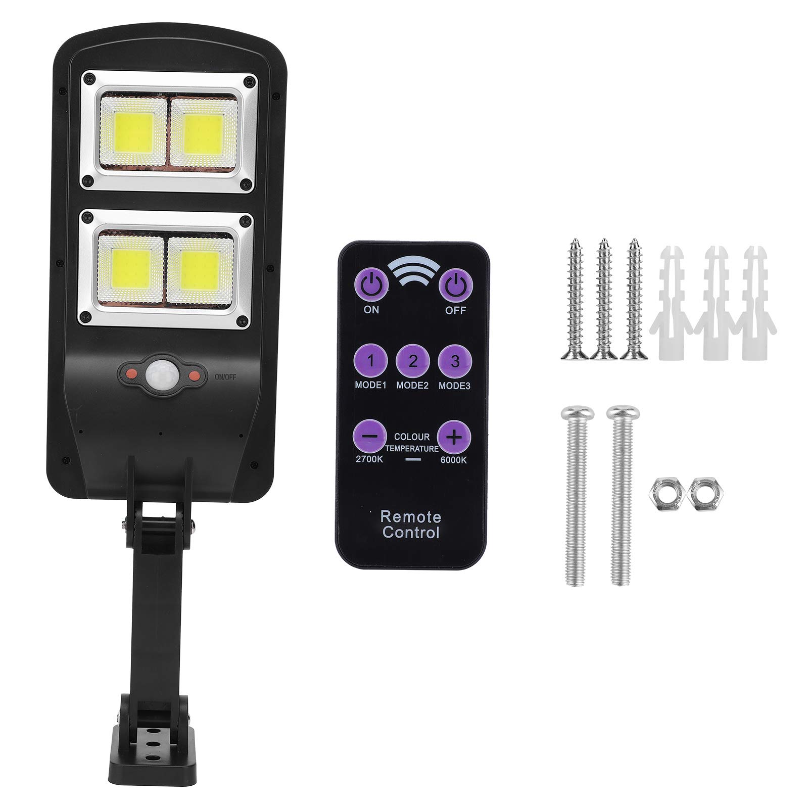 Kuuleyn 300W Solar Sensor Wall Light - Waterproof Outdoor Motion Activated Security Lamp with Human Body Detection for Garden, Pathway, and Street Lighting