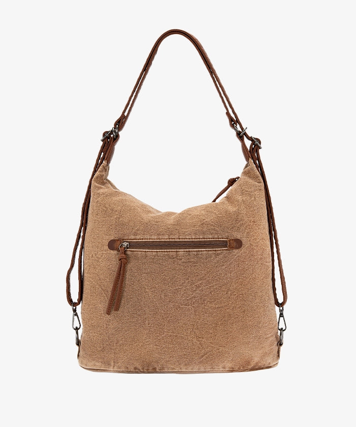 Wrangler Floral Tooled Denim Hobo Bag Convertible - Stylish Crossbody Purse for Women, Perfect for Concerts, Travel & Everyday Use