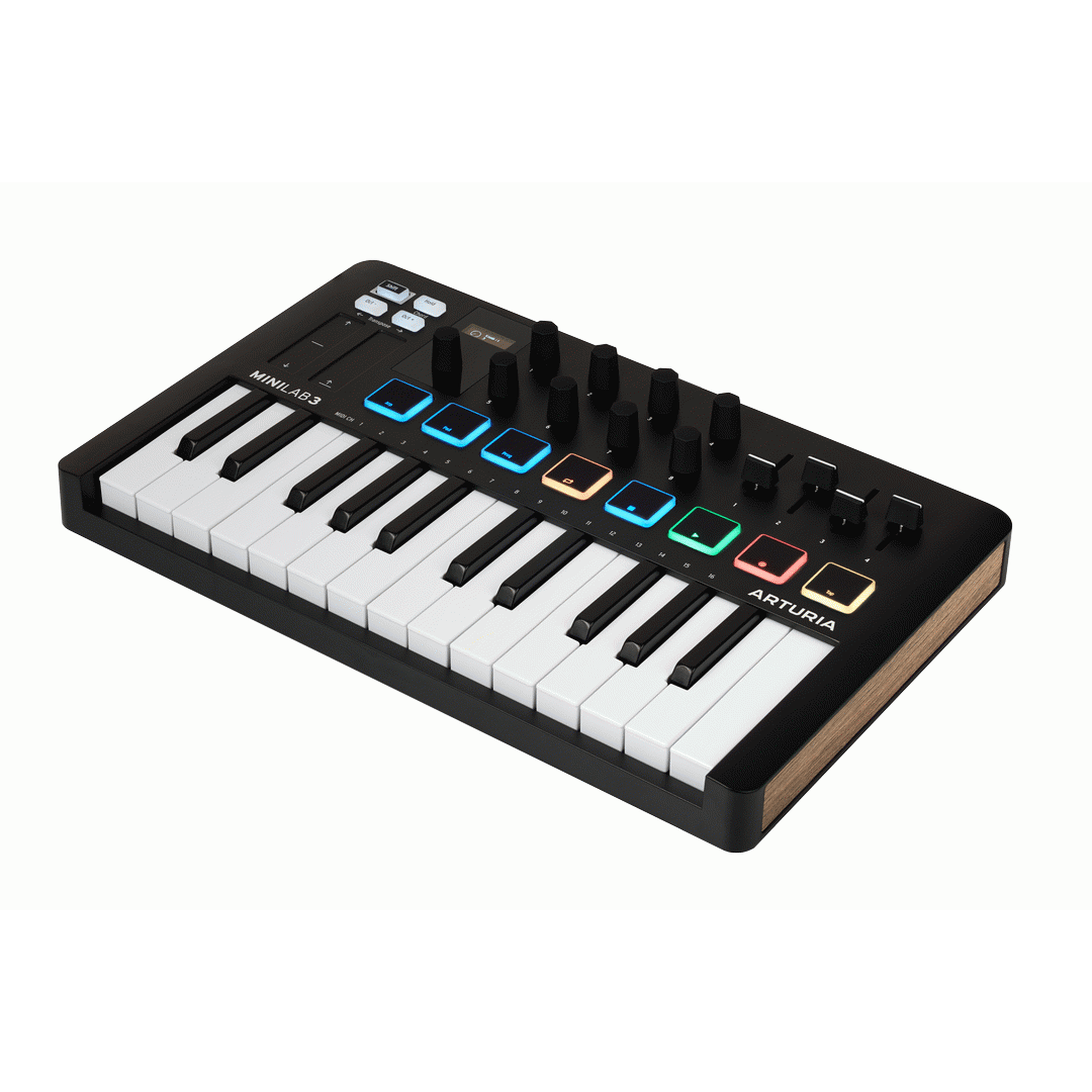 Arturia MiniLab Mk3 25-Key MIDI Keyboard Controller with DAW Integration - Perfect for Music Production, Live Performance & Home Studio (Black)