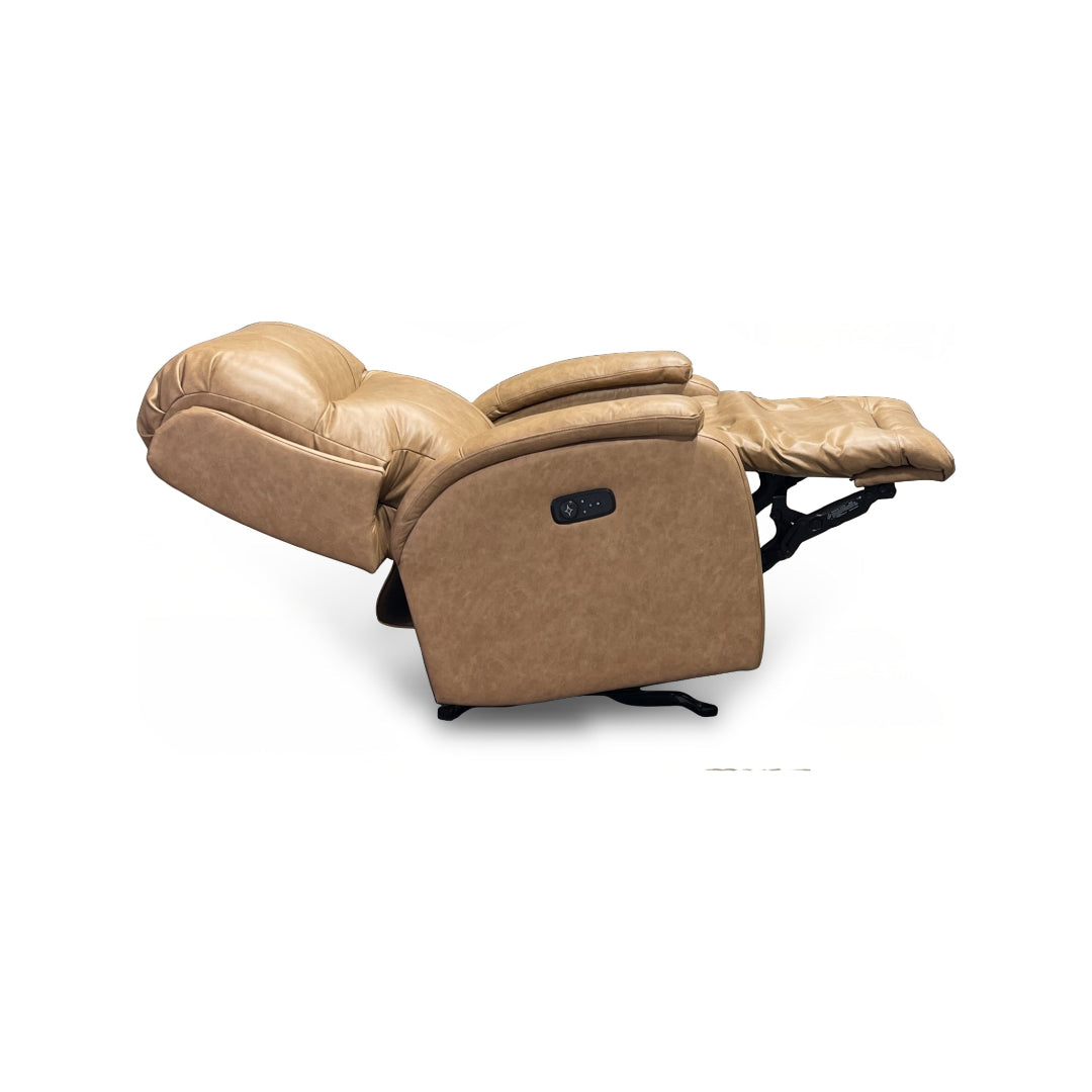 Maverly BeCozzi Power Recliner Chair - Electric Lift Recliner for Living Room, Elderly & Mobility Assistance - Comfortable Leather Massage Reclining Sofa with USB Charger & Cup Holders - Perfect for Home Theater, Nursing & Relaxation