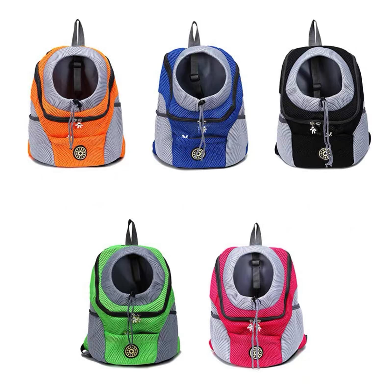 Pet Dog Carrier Backpack - Breathable Front & Back Dog Travel Bag for Small Medium Dogs, Cats & Puppies - Hiking, Camping & Outdoor Adventures (Small, Black)