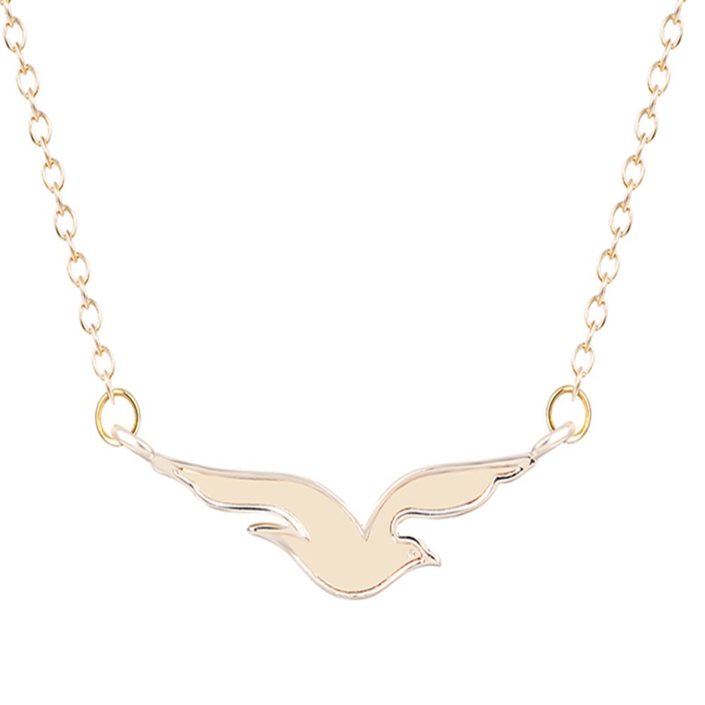 Stan-Deed Unique Seagull Bird Necklace - Natural Animal Bird Pendant Minimalist Jewelry for Women - Perfect for Beach Vacations, Nature Lovers & Boho Fashion