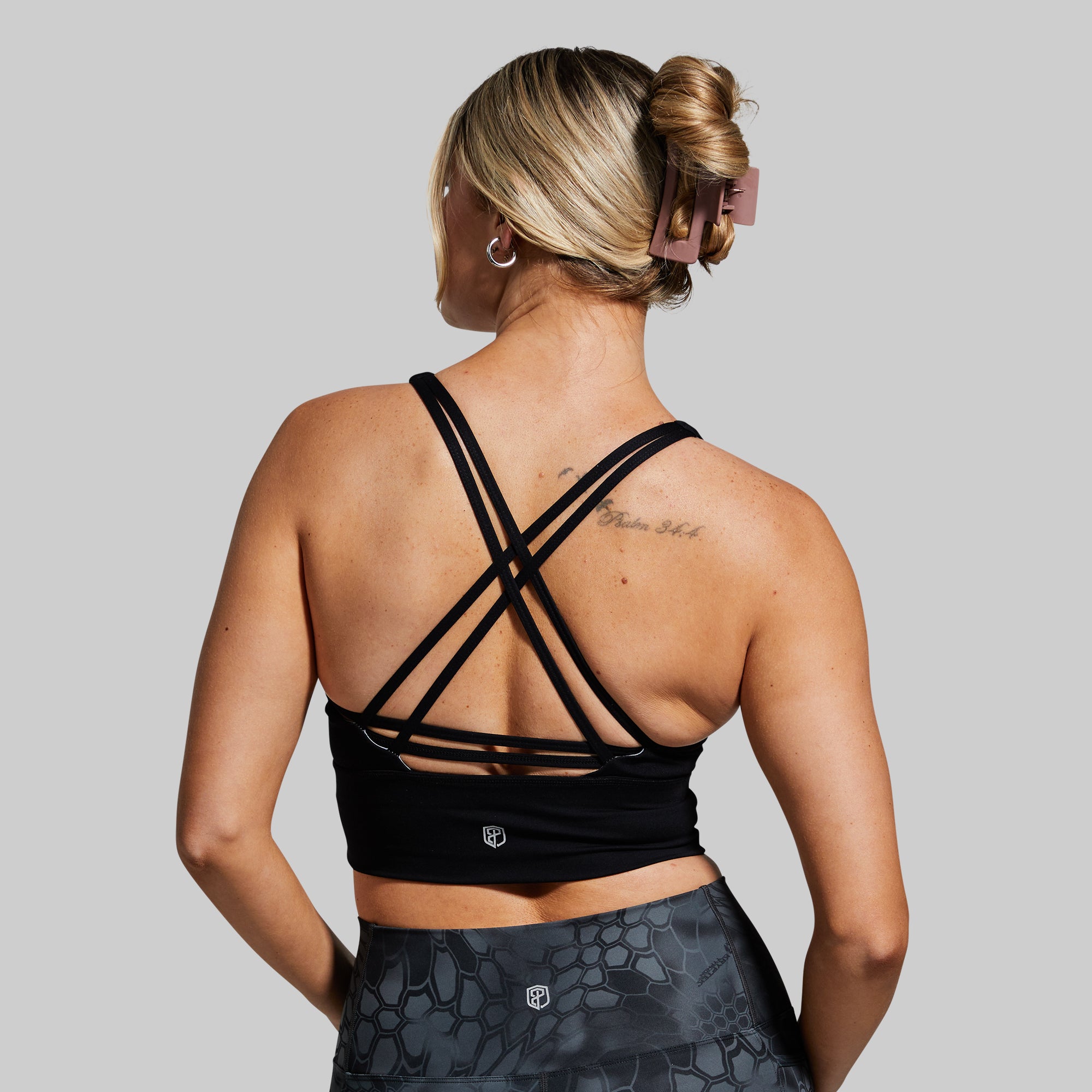 Crossfire High Support Sports Bra for Women - Black | Workout, Running, Yoga & Gym Fitness Apparel