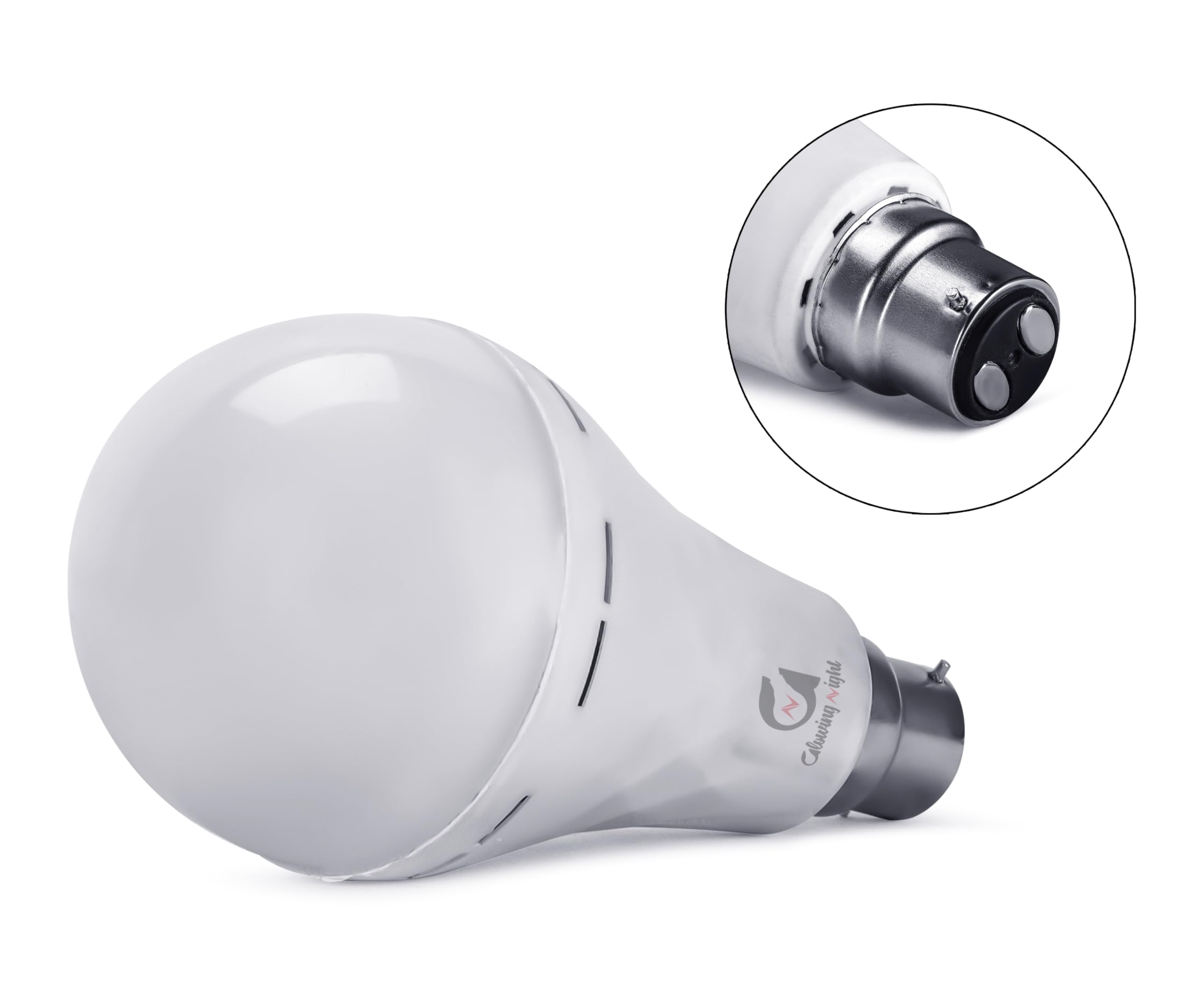 Rechargeable LED Emergency Light Bulb - 12W Auto On/Off, 4 Hours Backup, Pack of 3 - Perfect for Power Outages, Camping & Home Safety