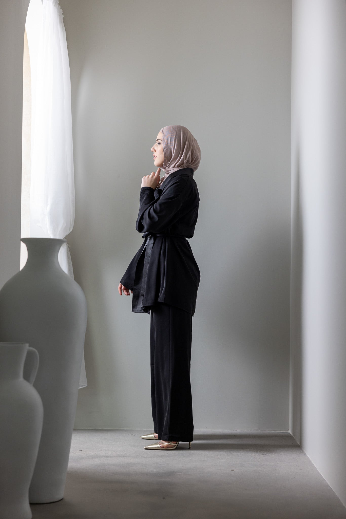 Crescent Millicent Pants for Women - High Waisted Wide Leg Trousers with Pockets | Perfect for Office, Travel & Casual Wear