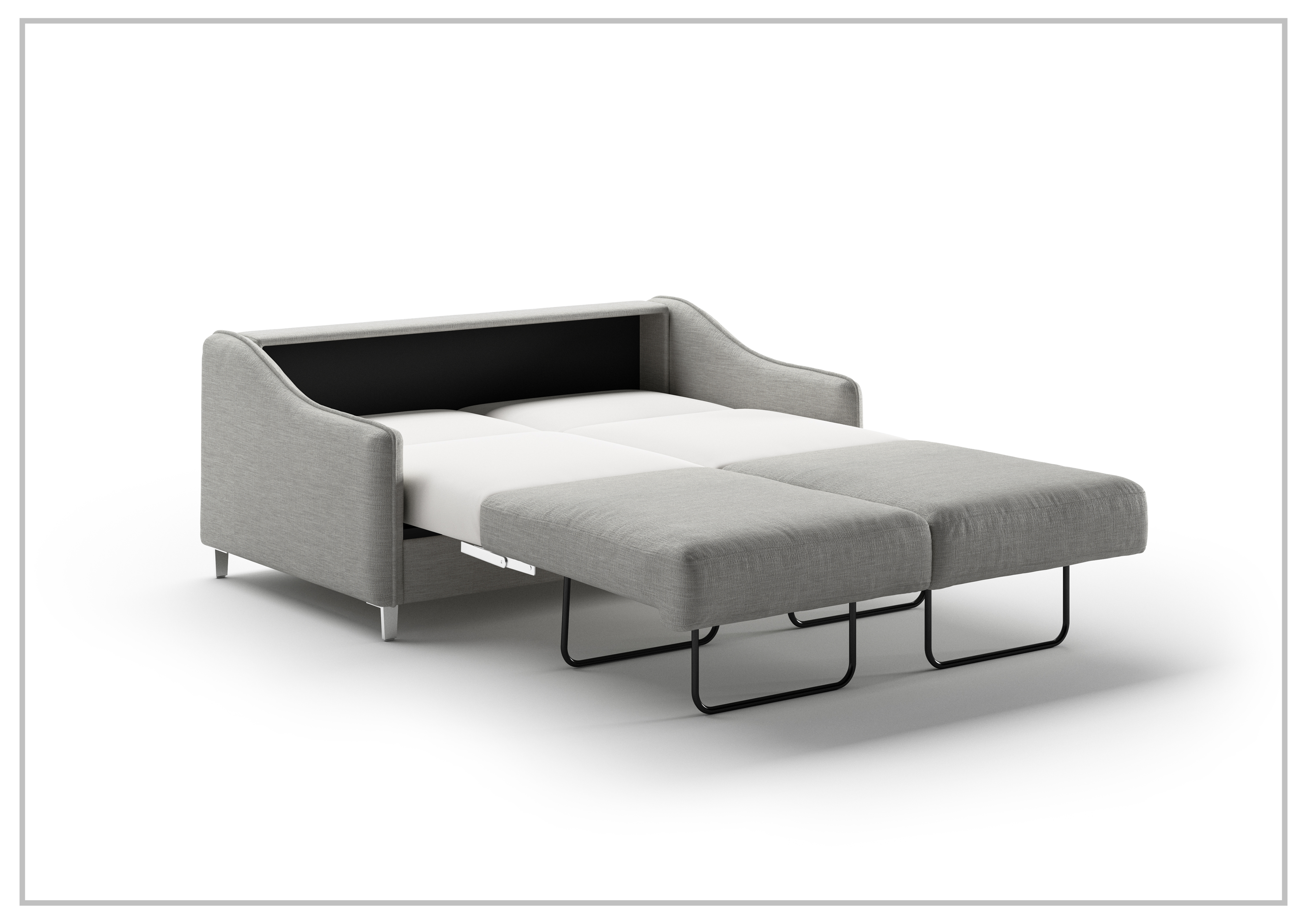 Luonto Ethos Fabric Queen Sleeper Sofa - 2 Gray Color Options | Convertible Sofa Bed for Small Spaces | Perfect for Guest Rooms, Apartments & Home Offices