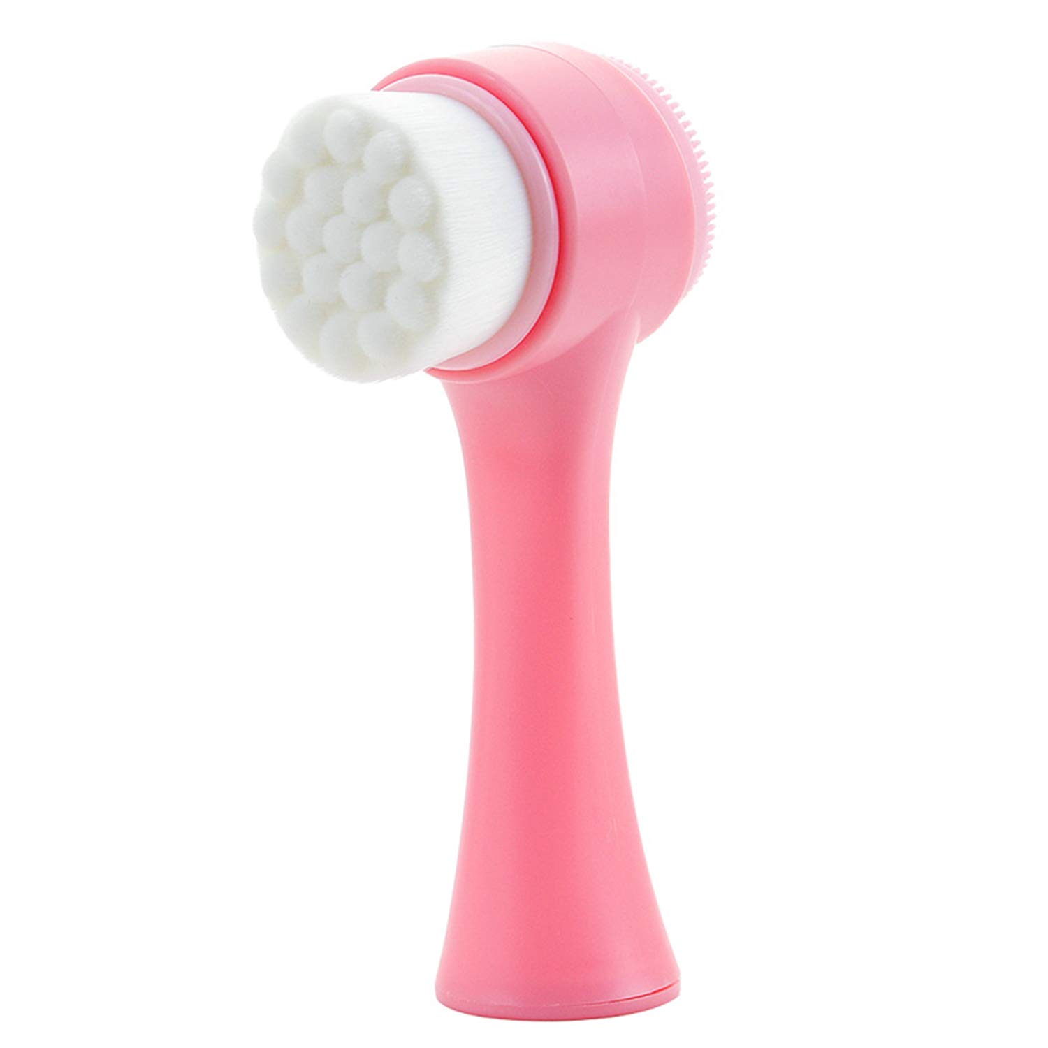 2-in-1 Silicone Face Brush for Deep Pore Cleansing & Exfoliation - Handheld Manual Facial Cleansing Brush with Double Sides - Perfect for Daily Skincare Routine & Travel