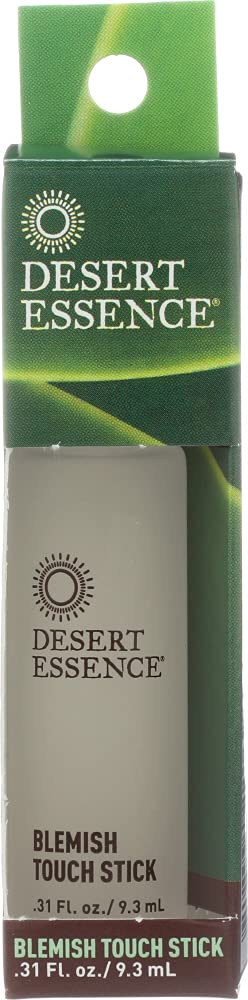 Desert Essence Tea Tree Oil Blemish Touch Stick 0.31 oz (18 Pack) - Natural Acne Spot Treatment for Face & Body - Perfect for Travel, Gym & On-The-Go Skincare