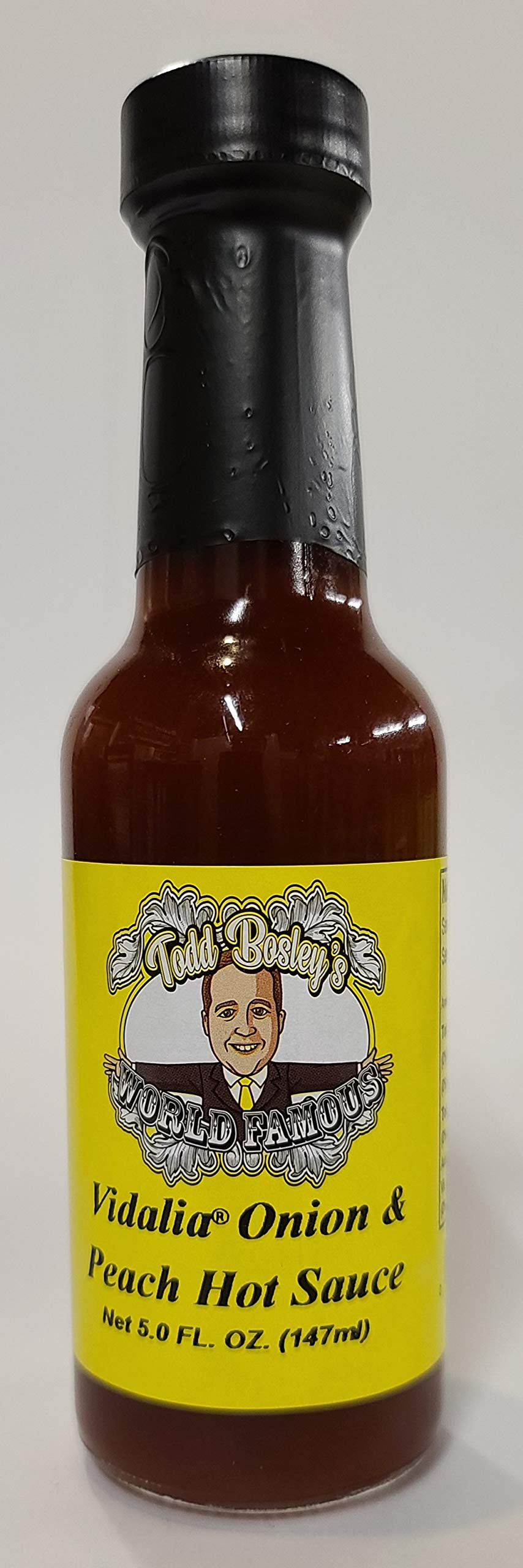 Todd Bosley's World Famous Vidalia Onion & Peach Hot Sauce - Sweet & Spicy Gourmet Condiment for Burgers, Wings & BBQ | Perfect for Grilling, Tailgating & Gifting