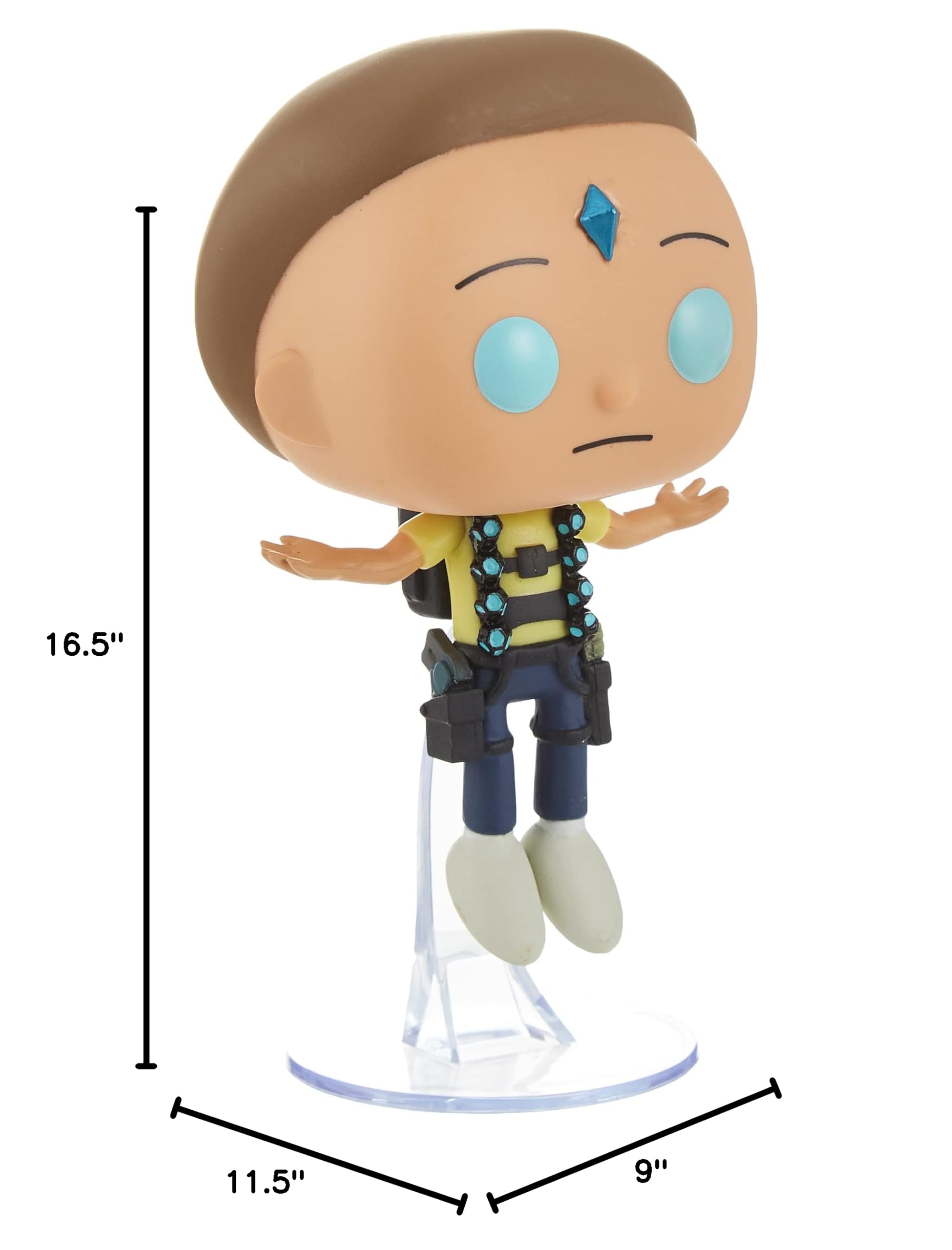 Funko Pop! Animation: Rick & Morty - Floating Death Crystal Morty Collectible Vinyl Figure | Perfect for Fans, Collectors & Home Decor