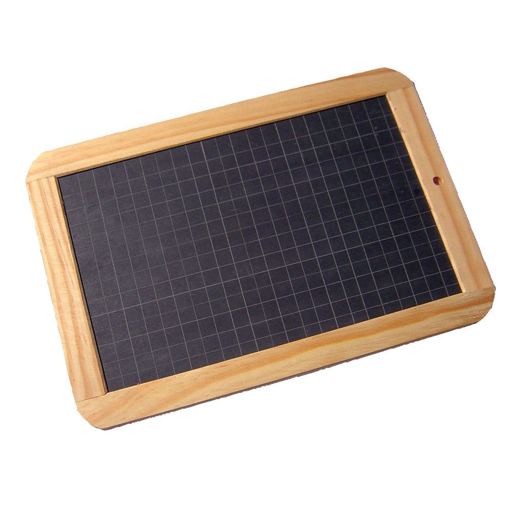 Natural Slate Chalkboard with Wooden Frame - AM570 | Eco-Friendly Writing Surface for Home, School & Office | Perfect for Notes, Menus & Kids' Learning