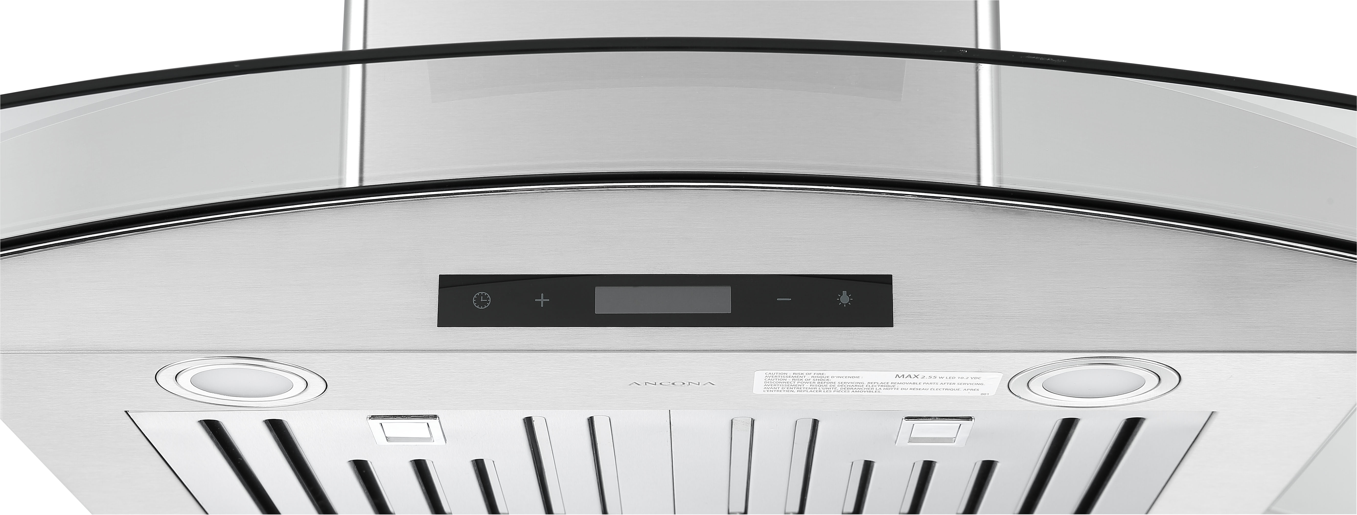 GCB630 30-Inch Stainless Steel Glass Canopy Range Hood - Powerful Kitchen Ventilation for Modern Homes