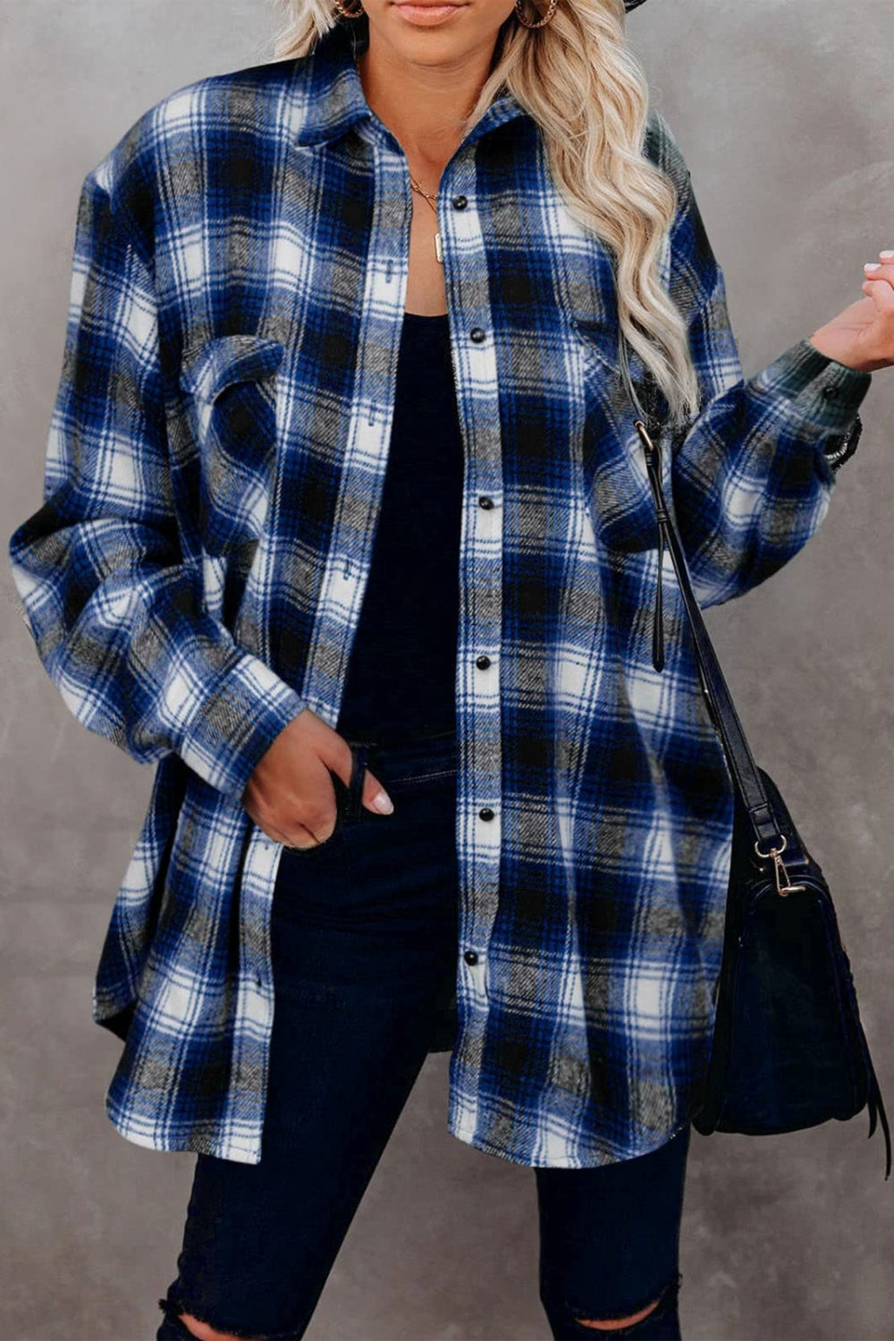 Men's Classic Plaid Long Sleeve Button-Down Shirt with Collar - Casual & Business Wear for Office, Dating, and Outdoor Activities