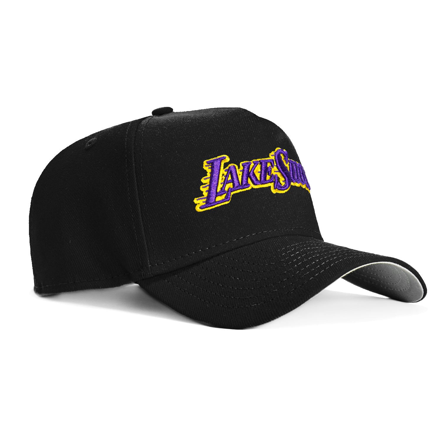 New Era 9Forty A-Frame Los Angeles Lakers Snapback Cap - Black, Purple & Gold NBA Basketball Hat for Men & Women | Game Day, Streetwear & Fan Gear